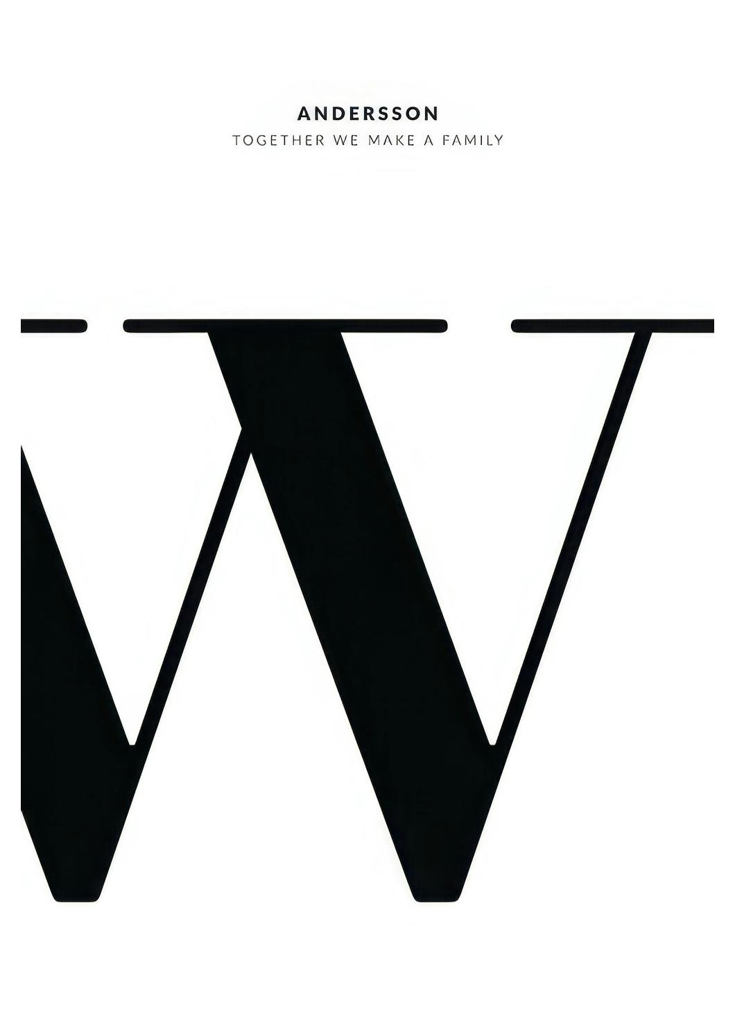 Letter W Personal Poster (50x70 cm) - Gepersonaliseerde posters