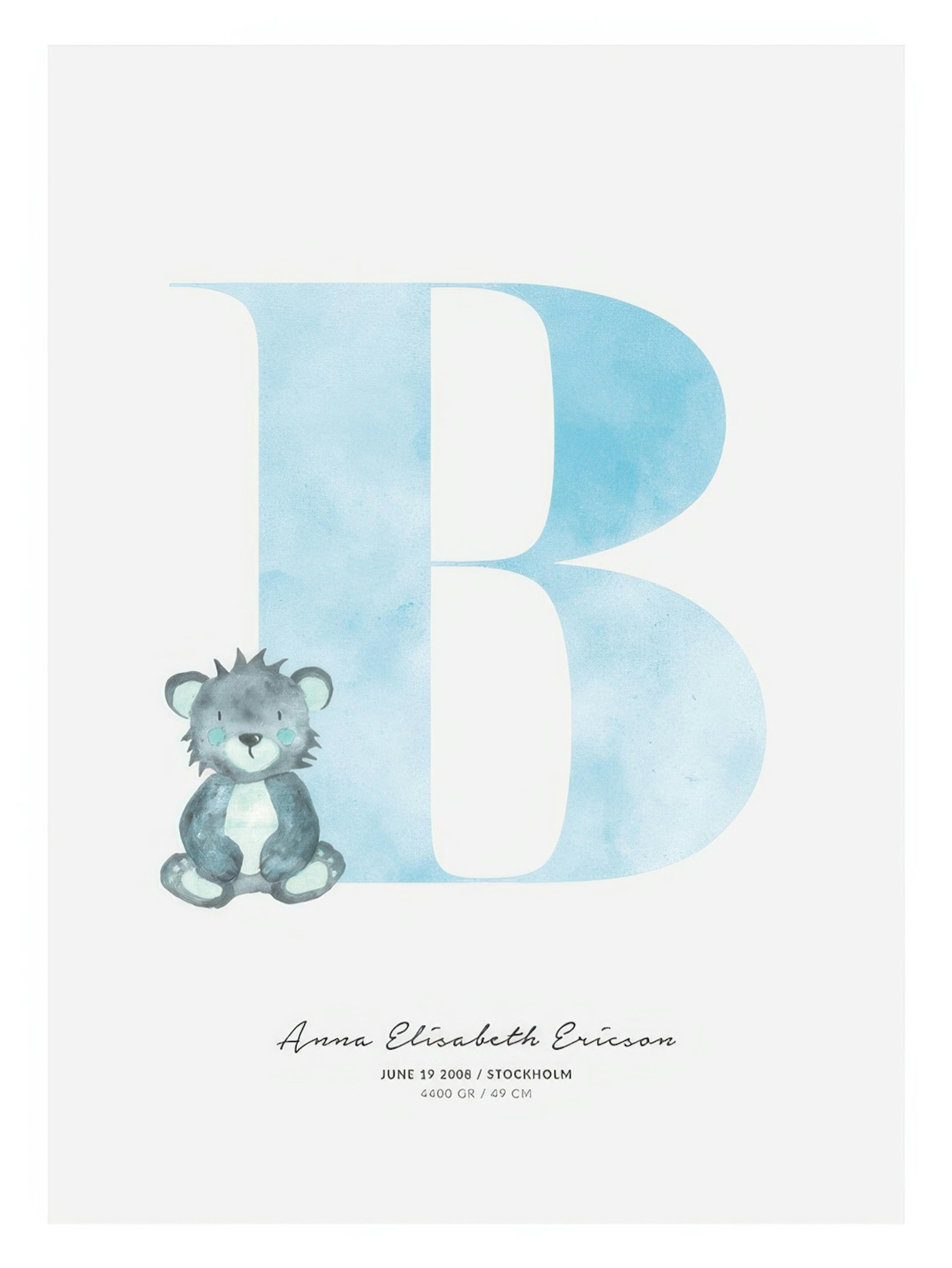 Kids Letter B Personal Juliste