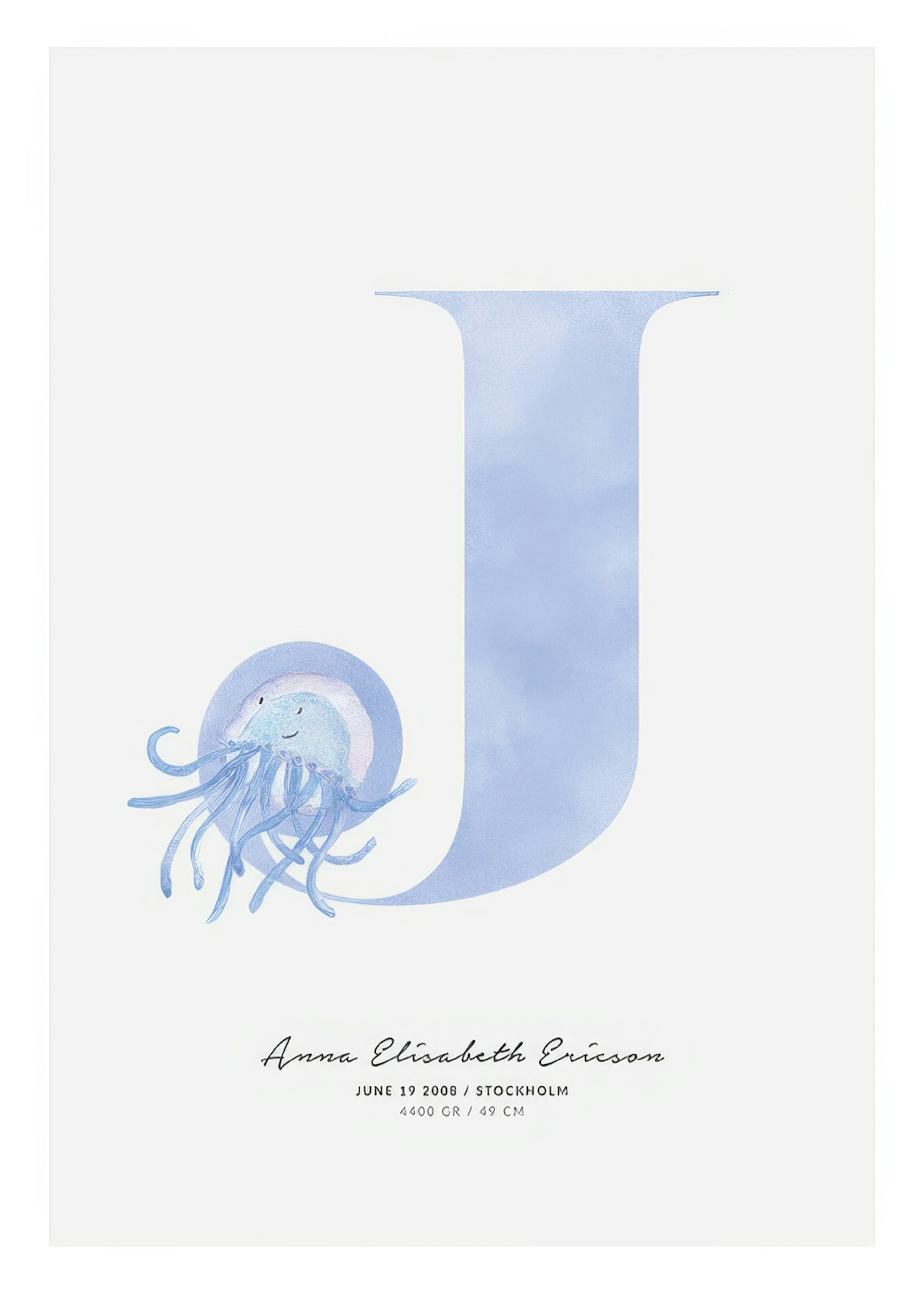 Kids Letter J Personal Plagát 0