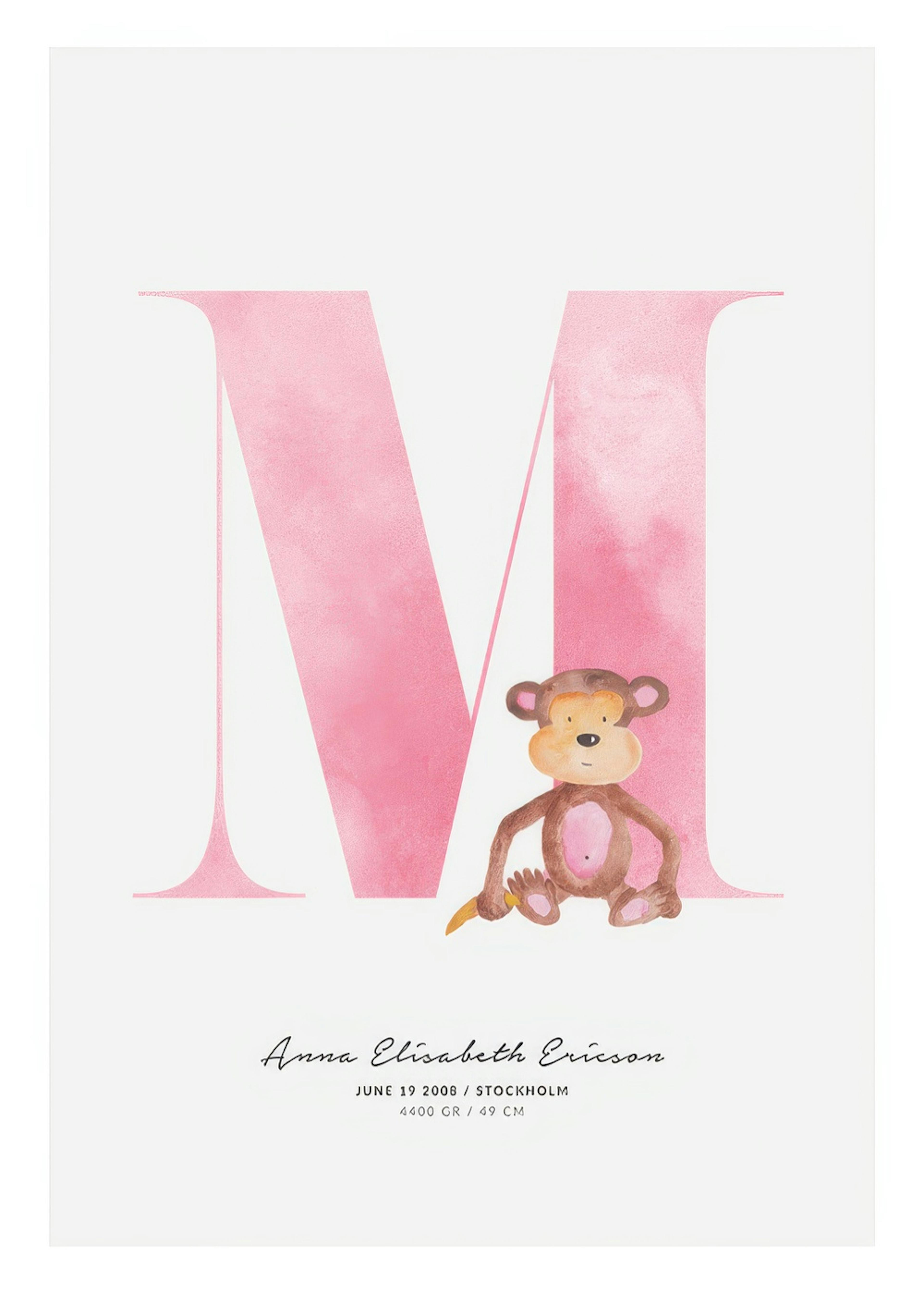 Kids Letter M Personal Plagát 0