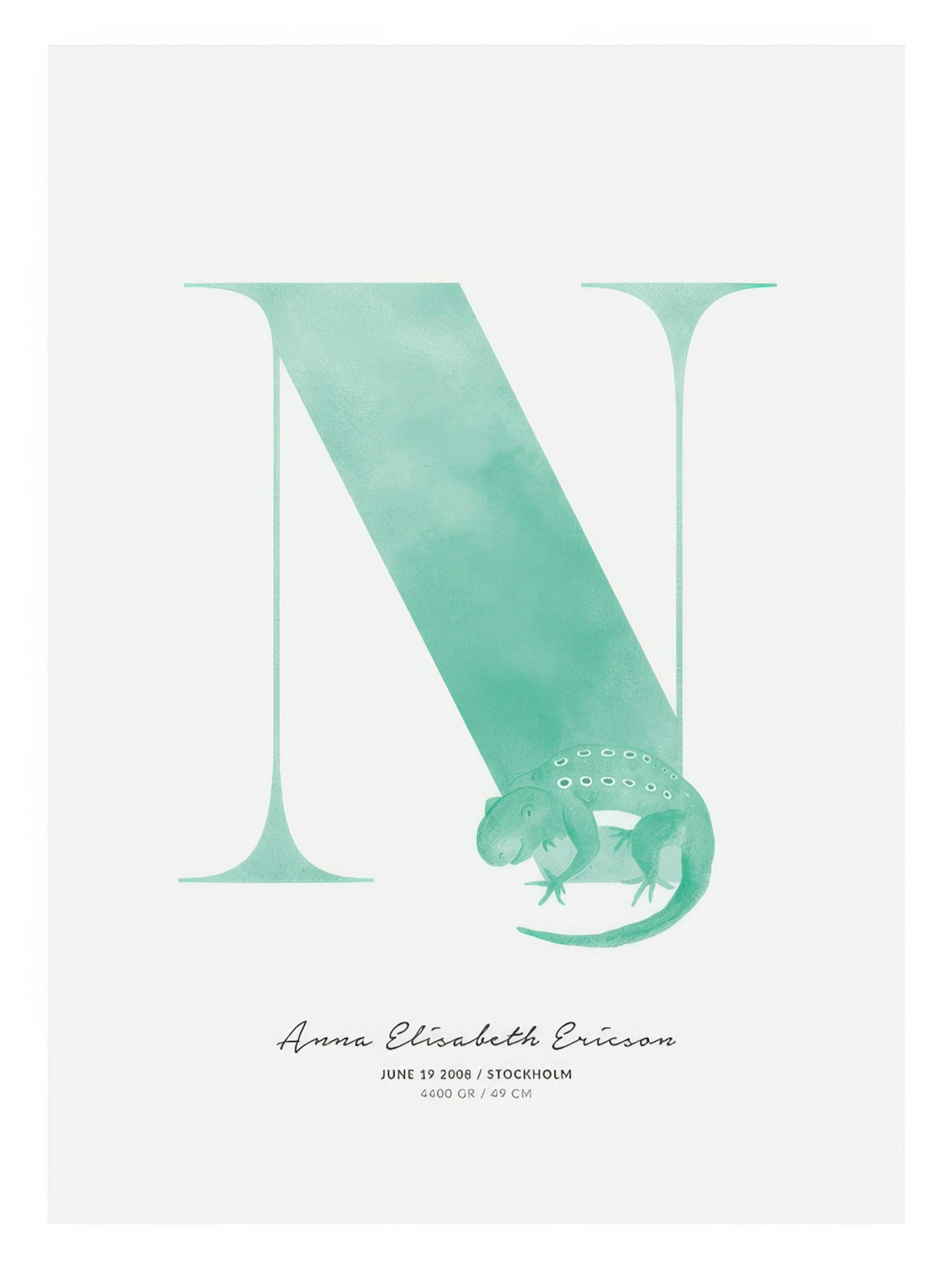 Kids Letter N Personal Poster