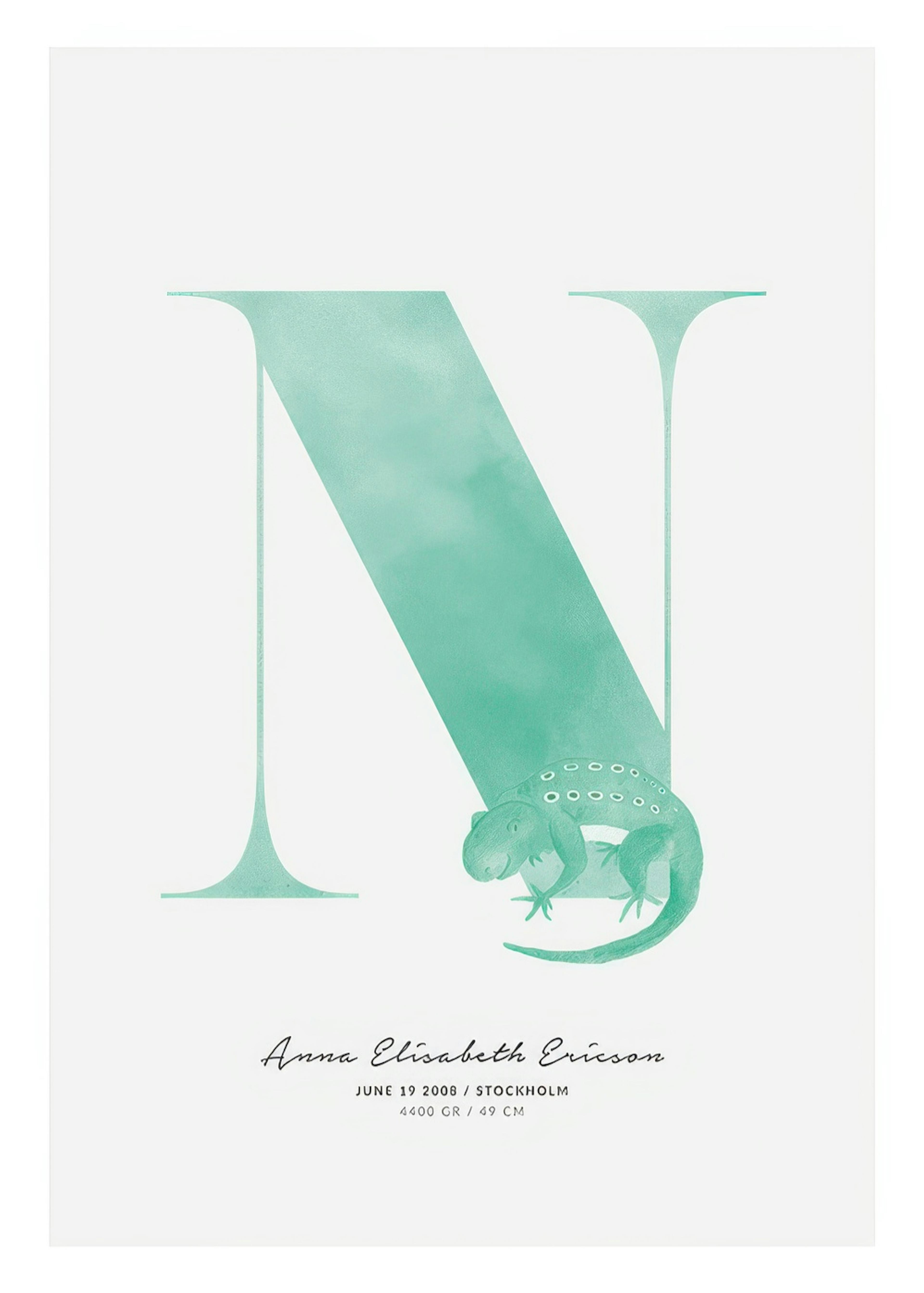Kids Letter N Personal Poster 0