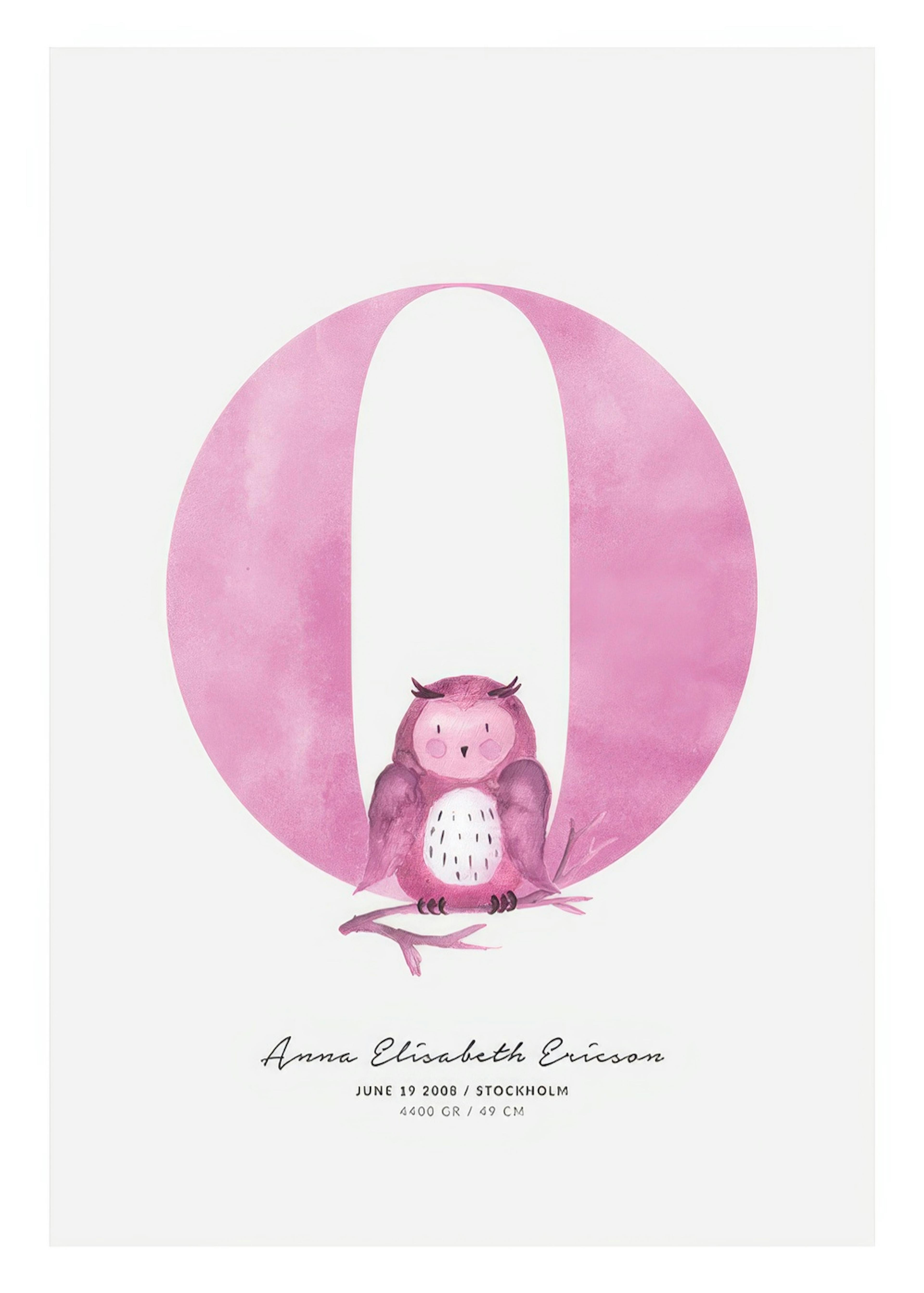 Kids Letter O Personal Plakát 0
