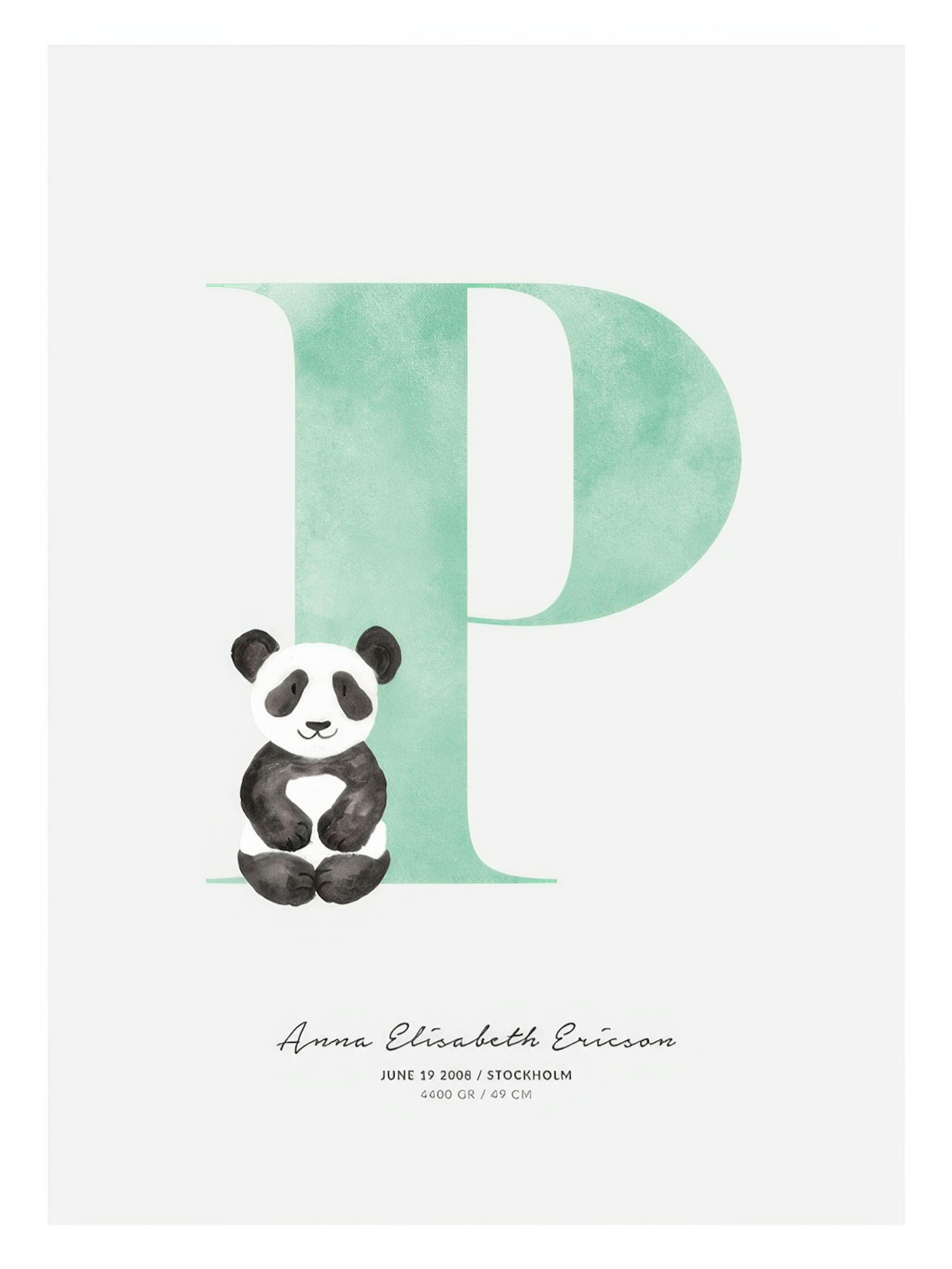 Kids Letter P Personal Poster