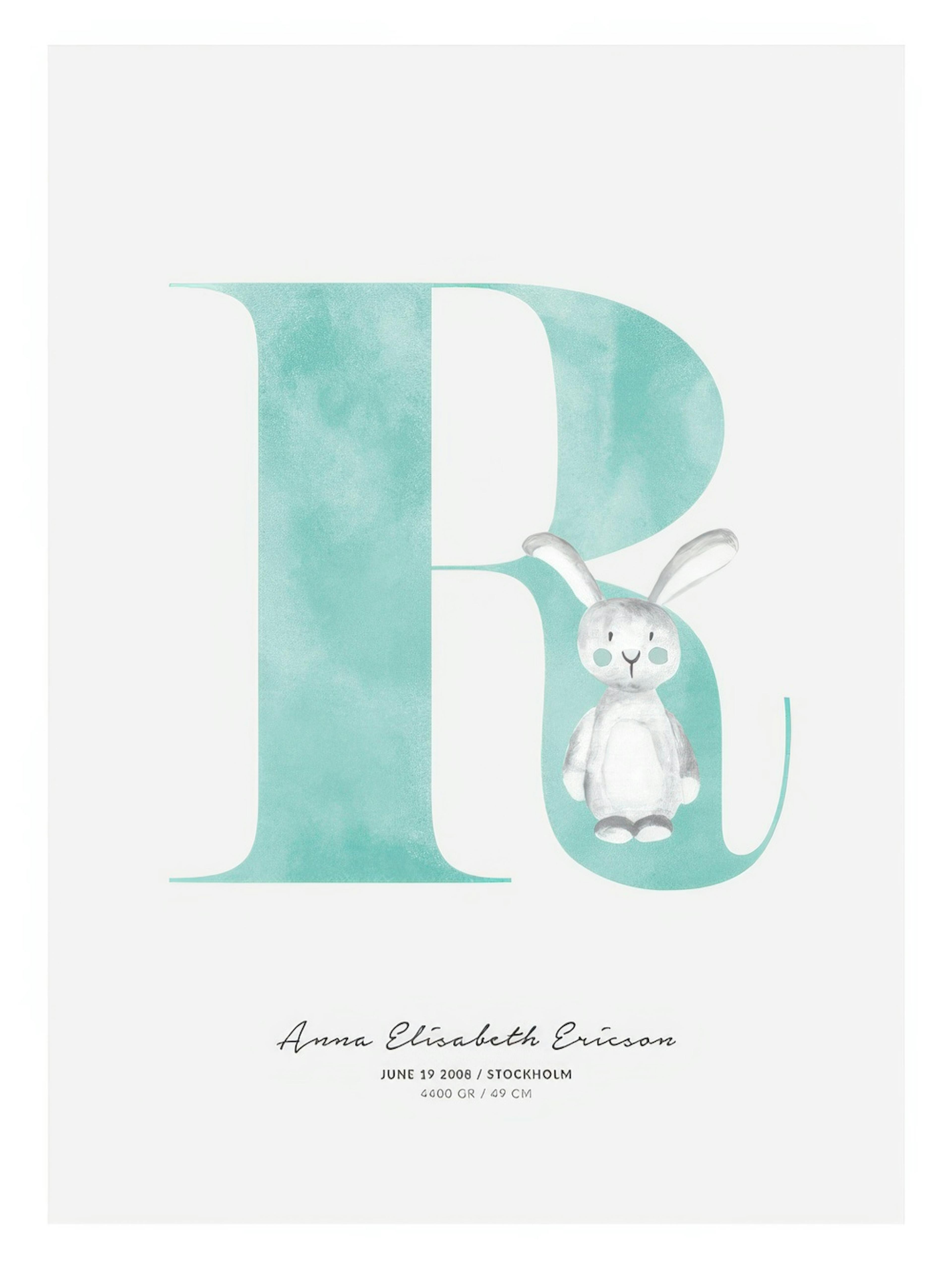Kids Letter R Personal Poster