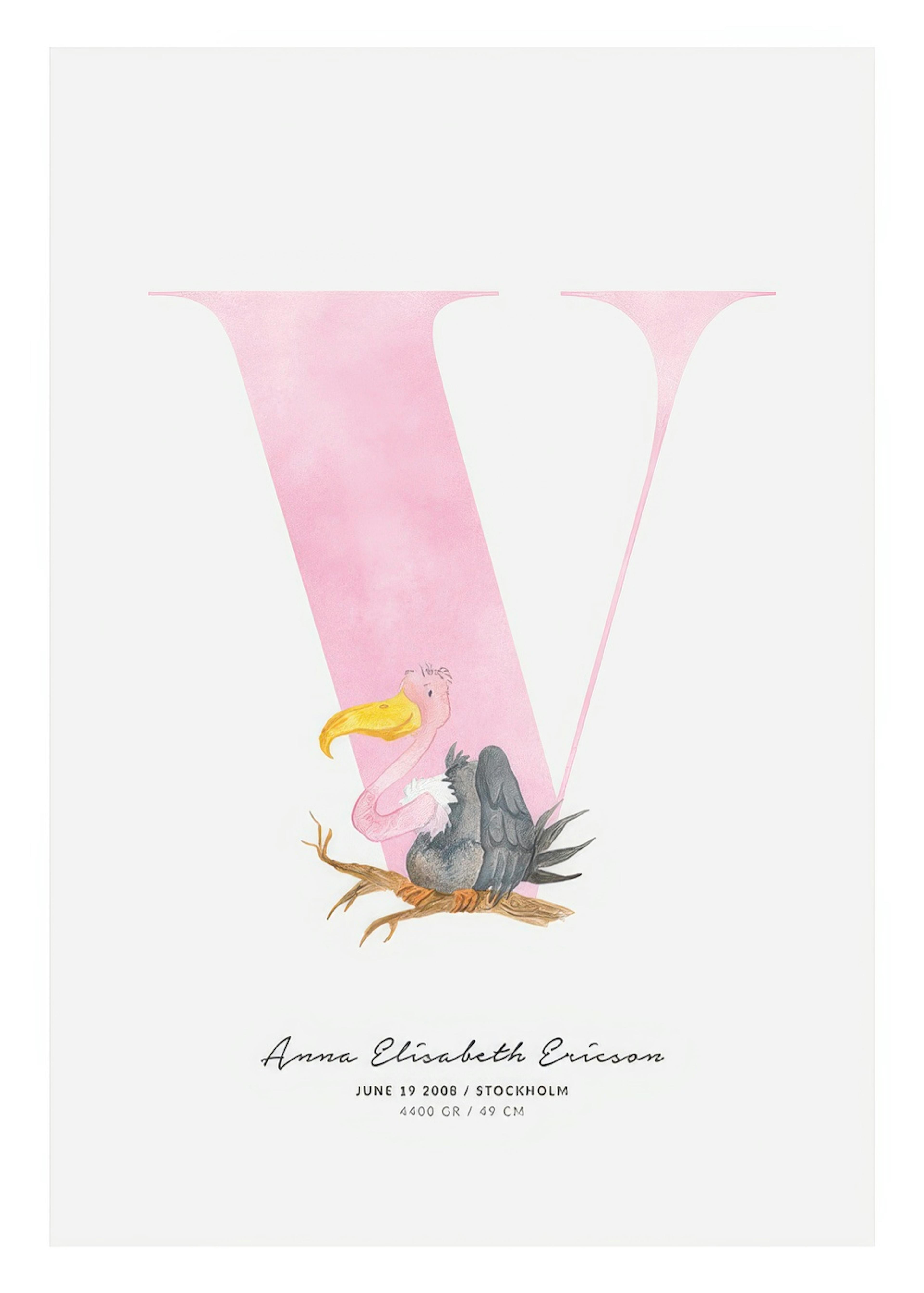 Kids Letter V Personal Juliste 0