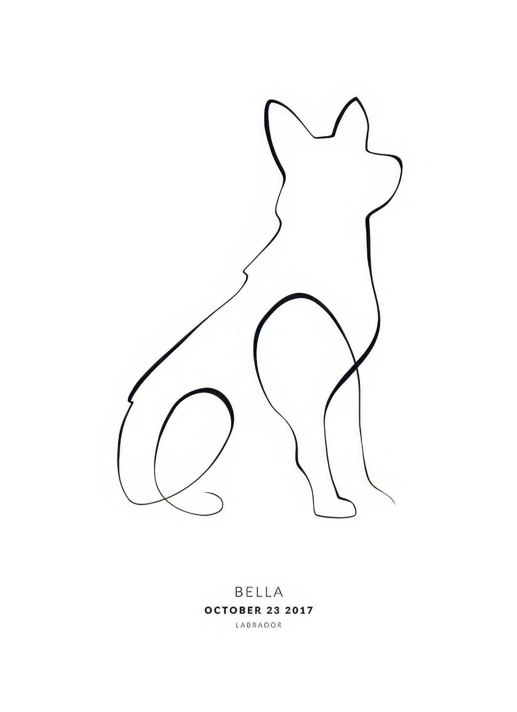 My Dog German Shepherd Personal Poster (30x40 cm)- Posters personalizados