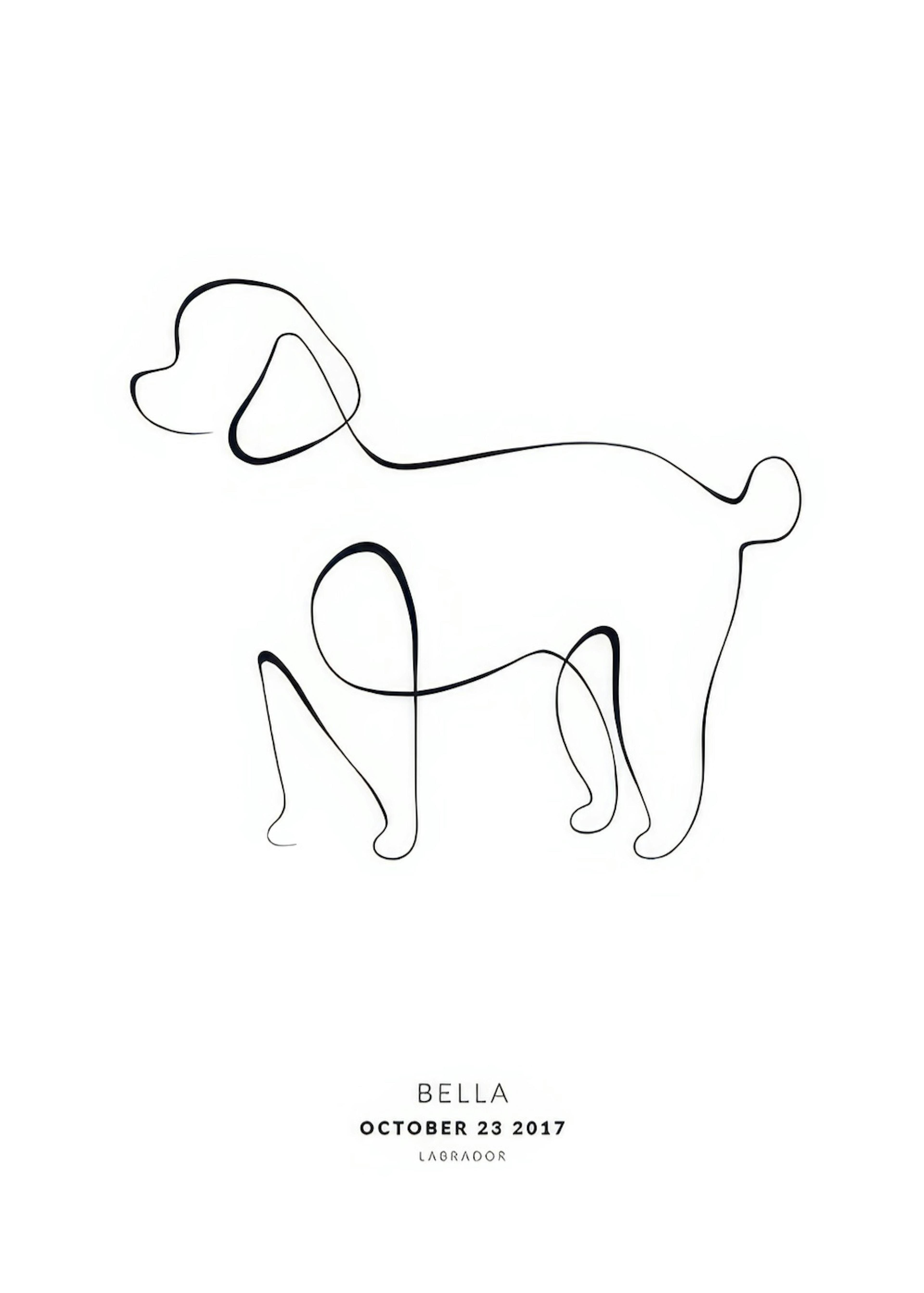 My Dog Poodle Personal Plakat 0