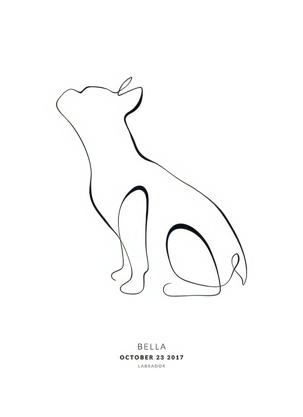 Prints - My Dog French Bulldog Personal (30x40 cm) - Personalised prints