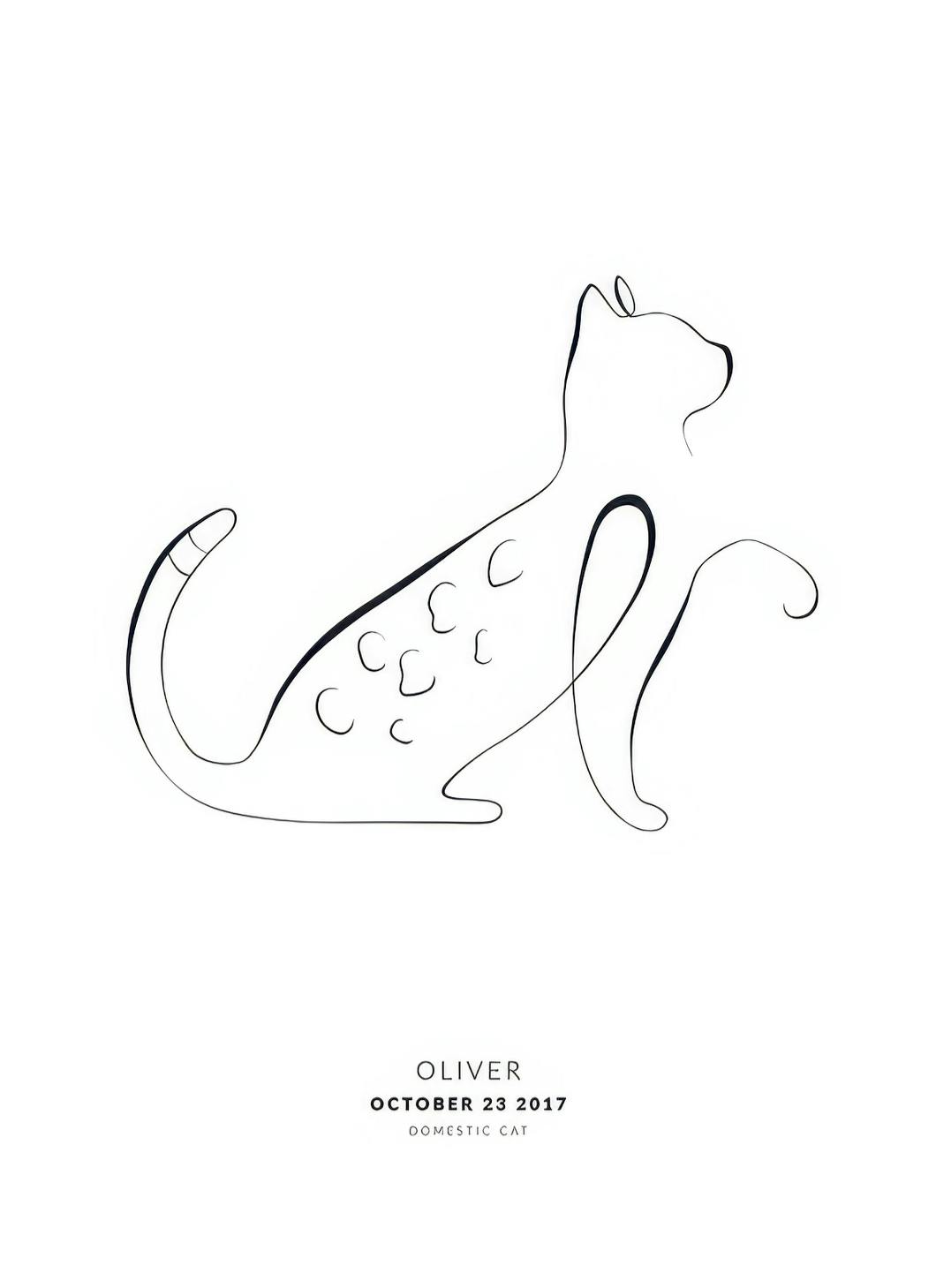 Personliga tavlor My Cat Bengal Personal Poster (50x70 cm)