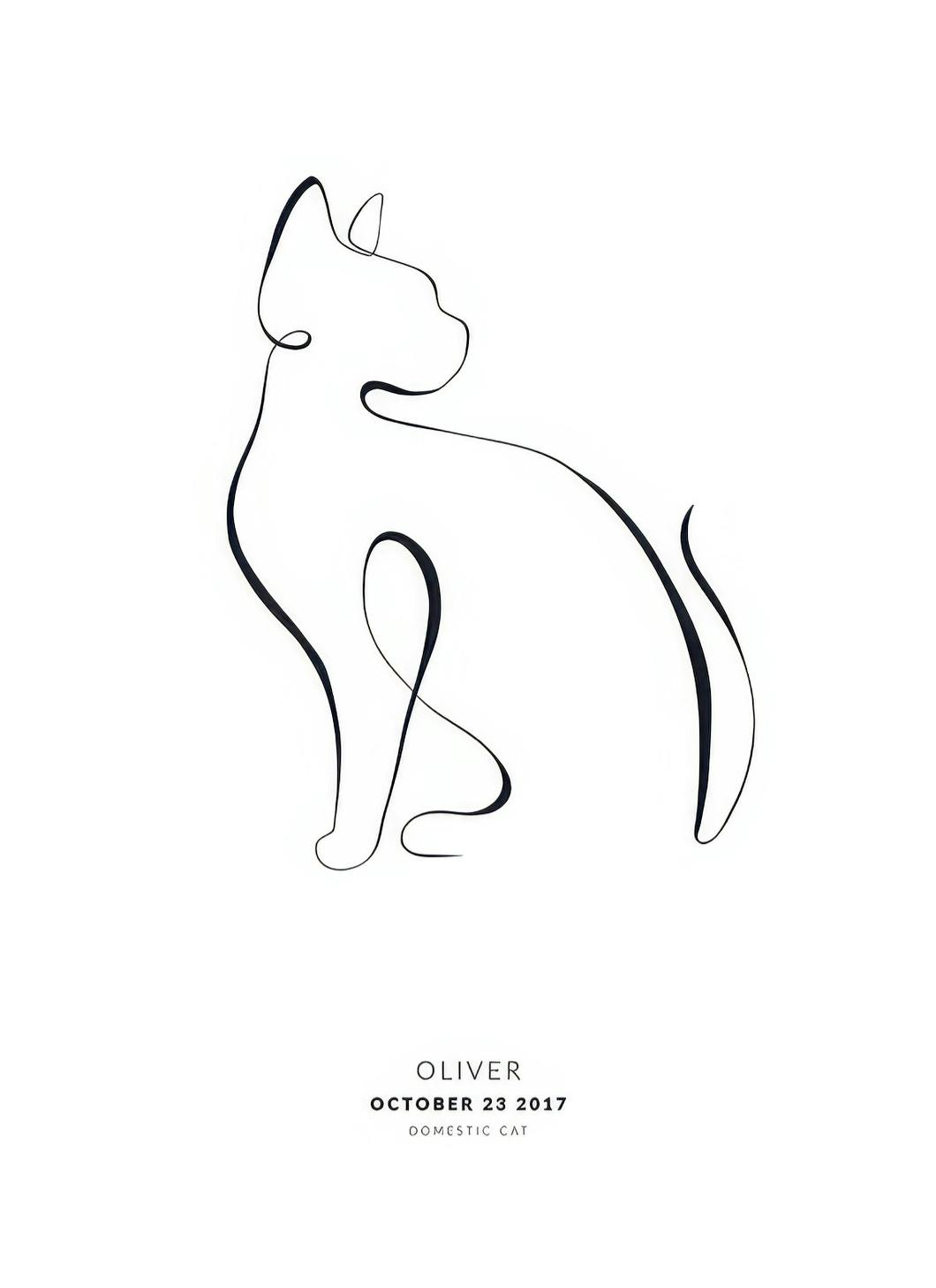 My Cat Devon Rex Personal Poster (30x40 cm) - Gepersonaliseerde posters
