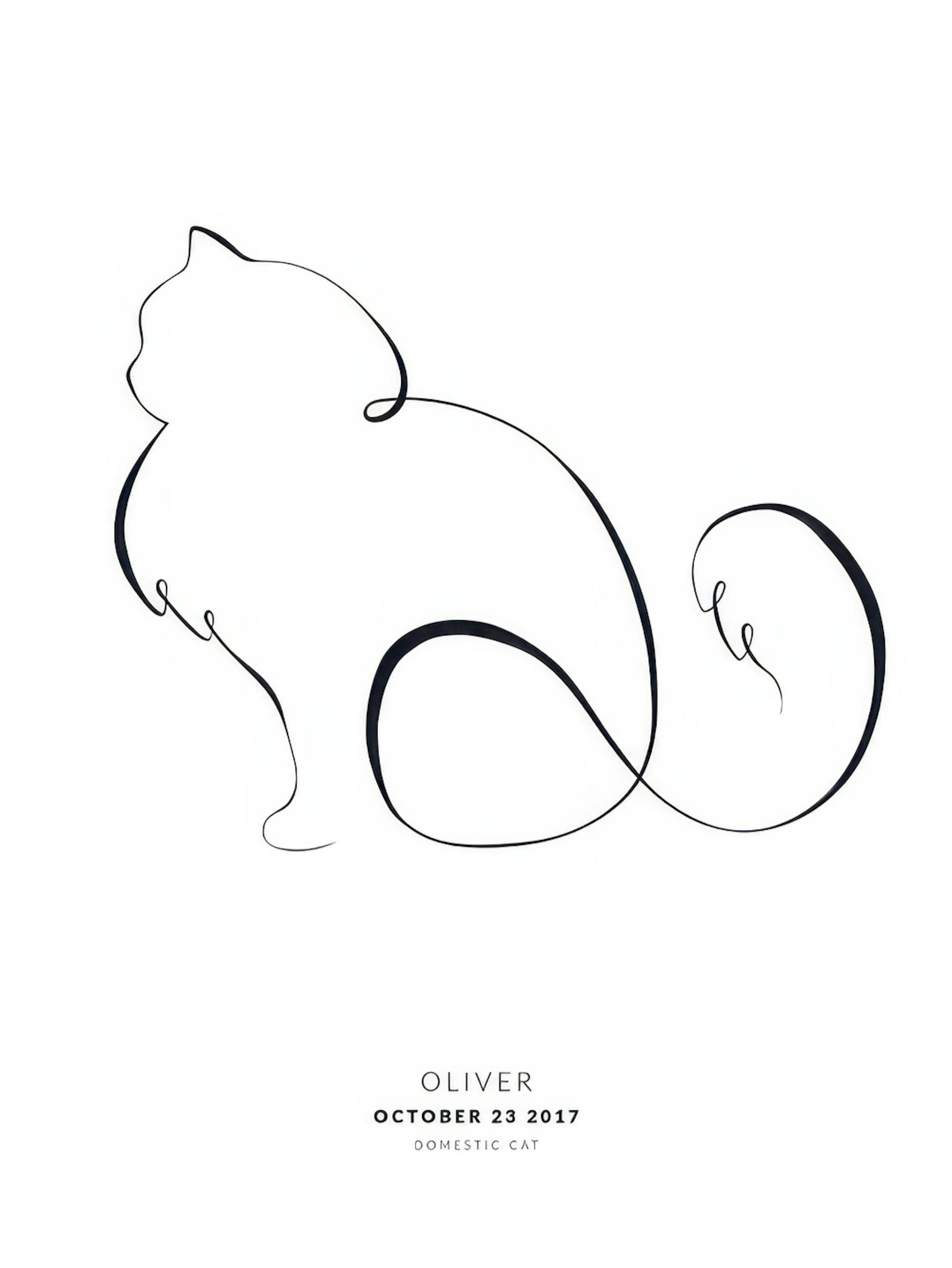 My Cat Siberian Cat Personal Affiche