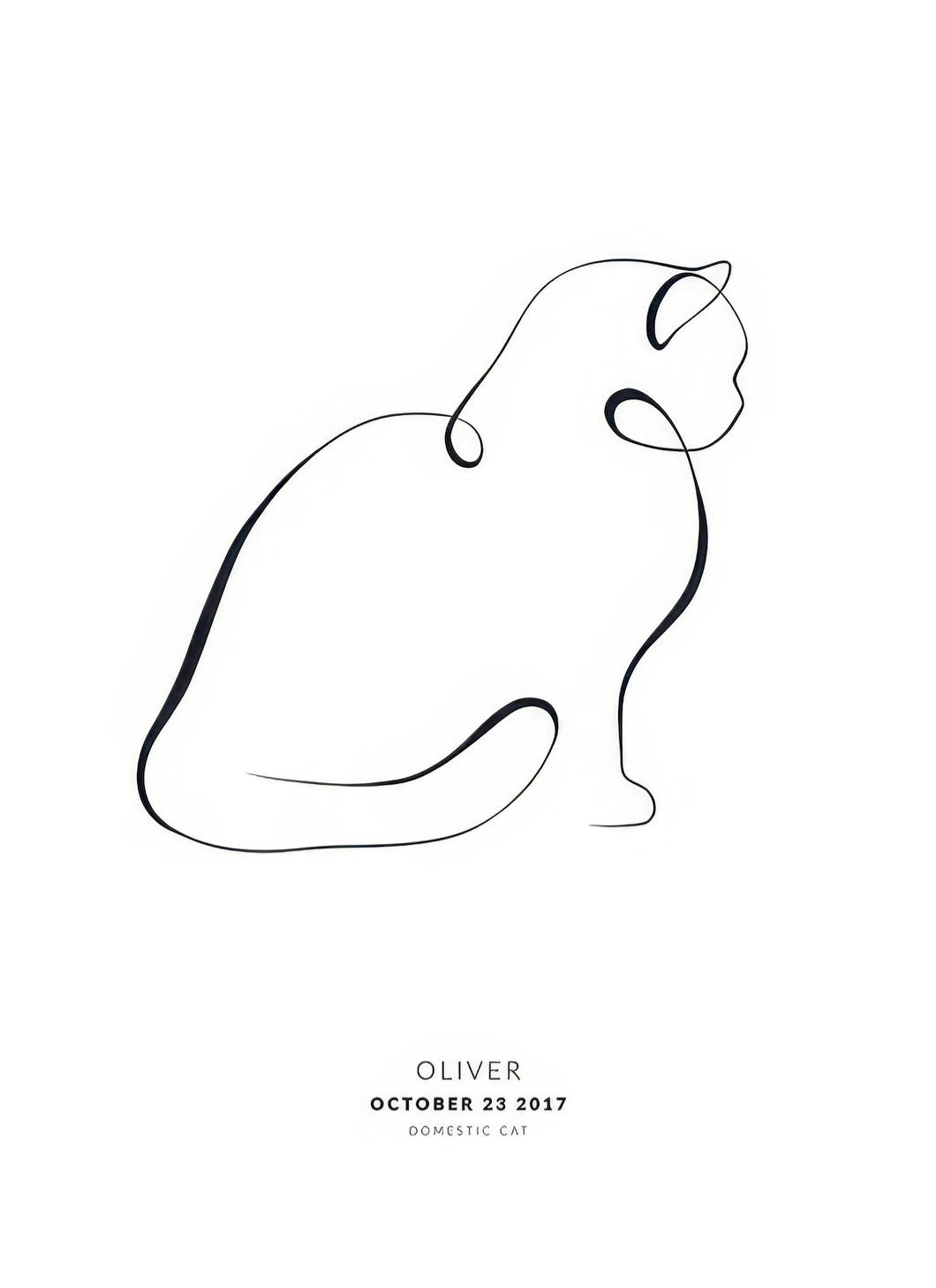 My Cat British Shorthair Personal Poster (50x70 cm)- Posters personalizados