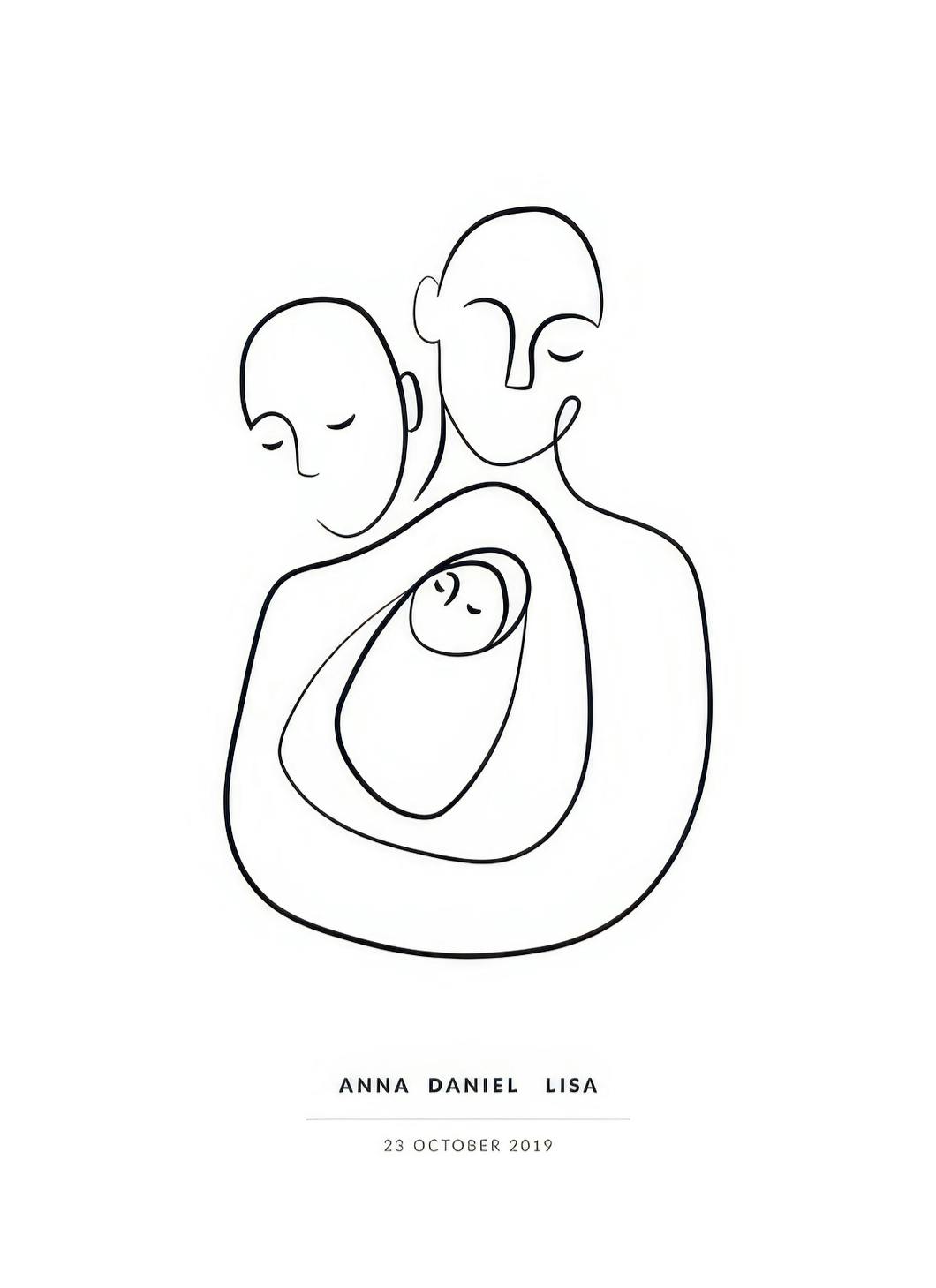 Our Family Personal Poster (30x40 cm)- Posters personalizados