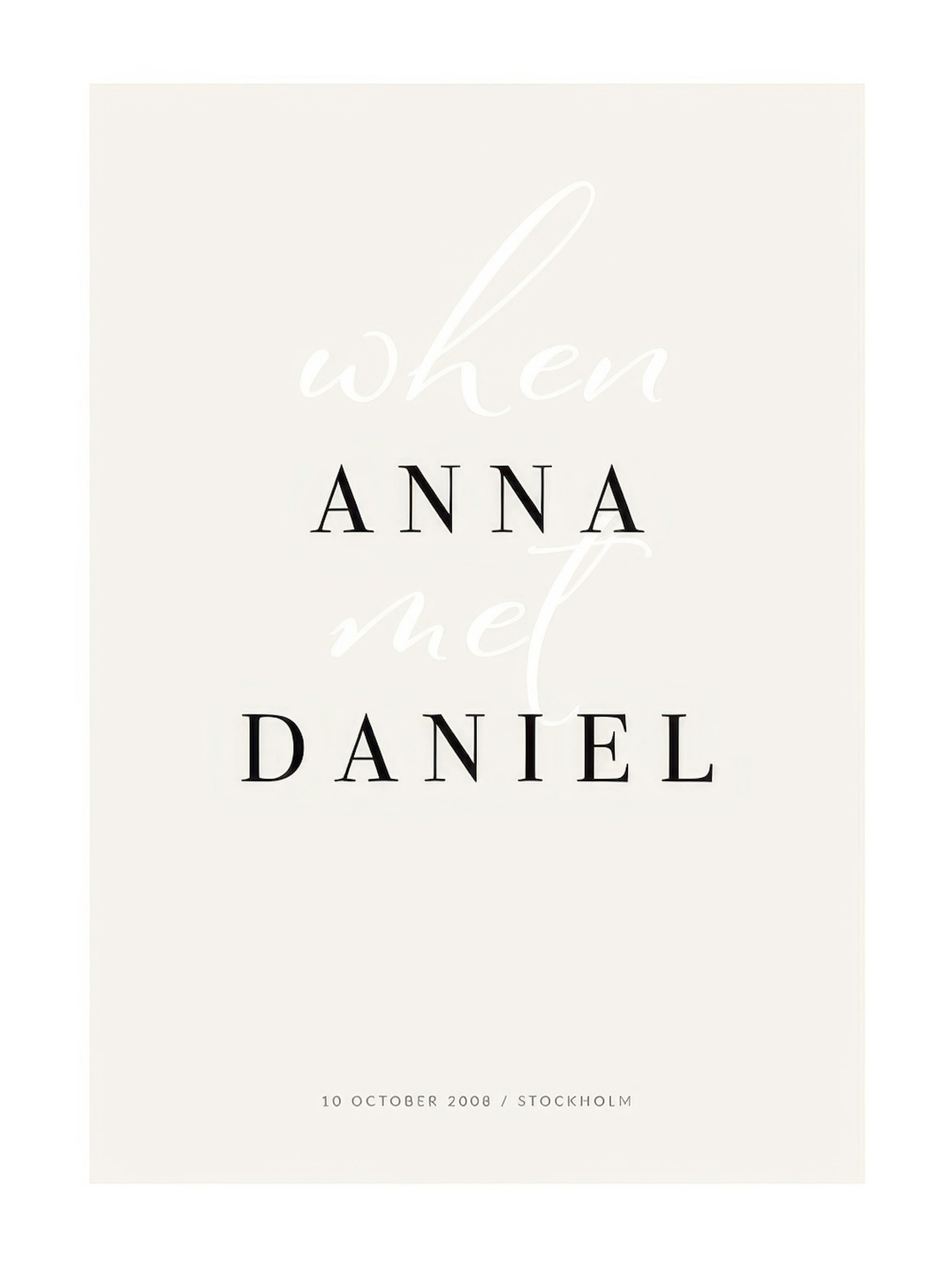 When They Met Personal Poster