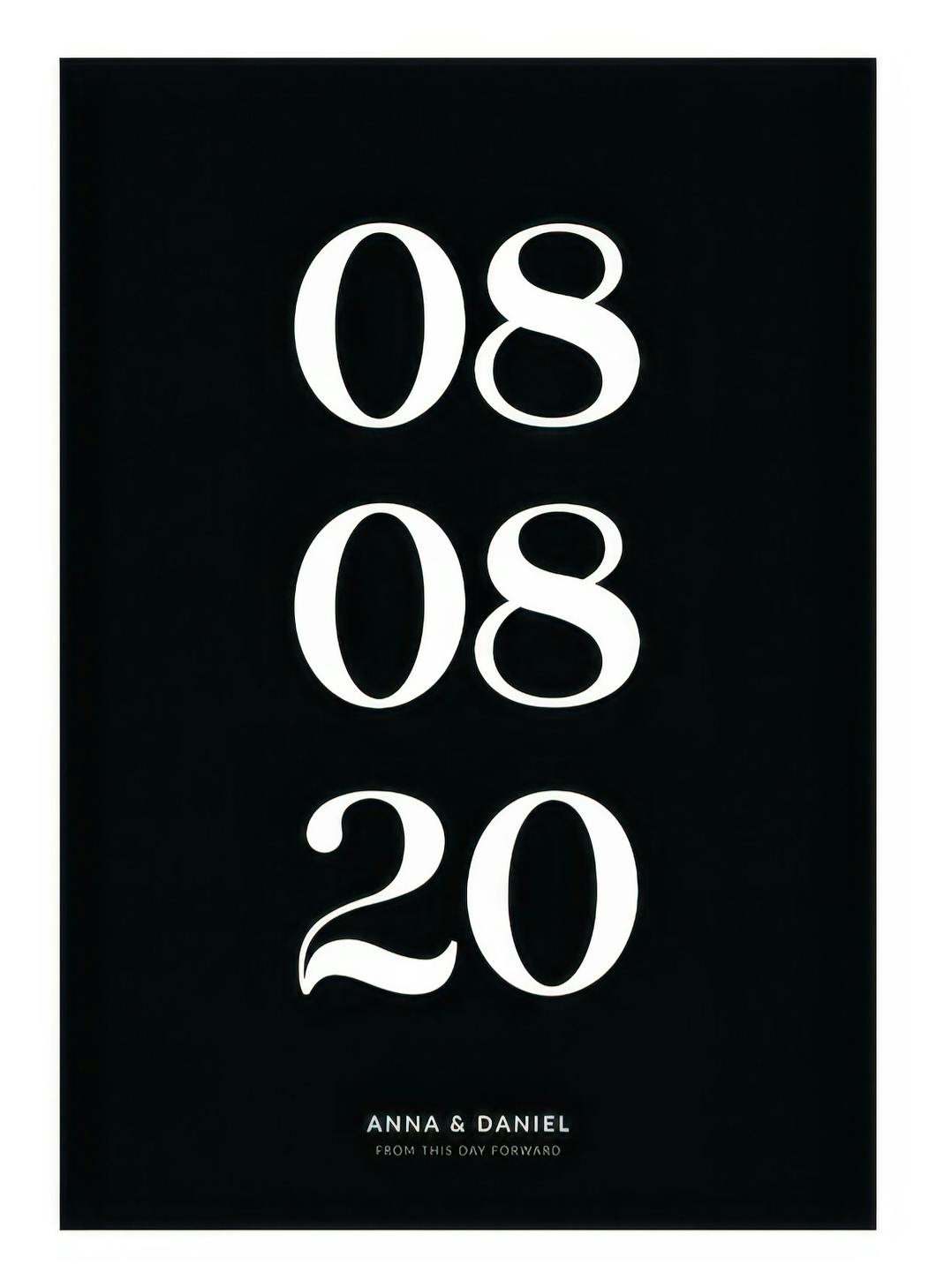 From This Day Forward Black Personal Affiche (30x40 cm)  Posters personnalisés