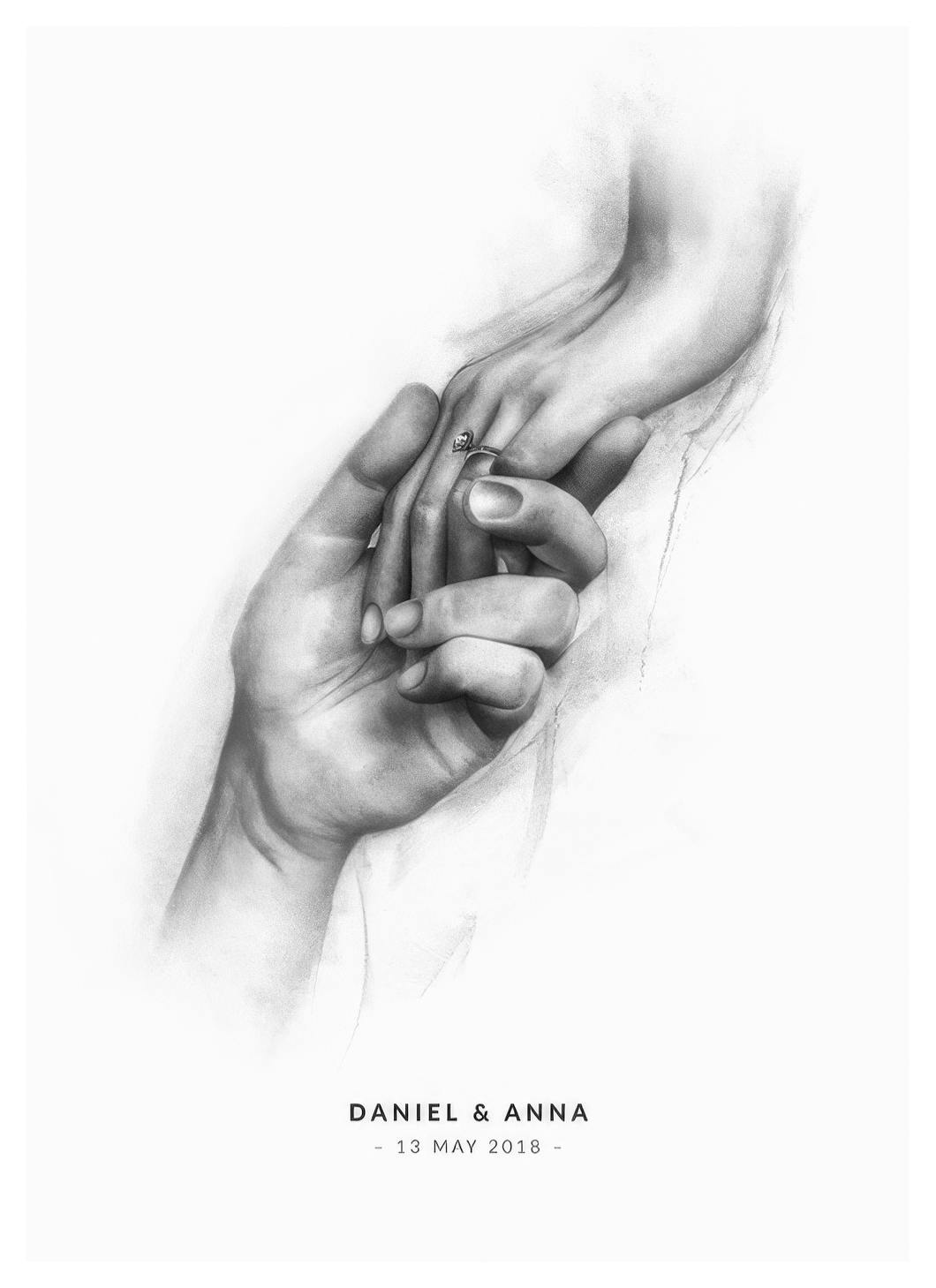 Take My Hand Personal Poster (50x70 cm) - Gepersonaliseerde posters
