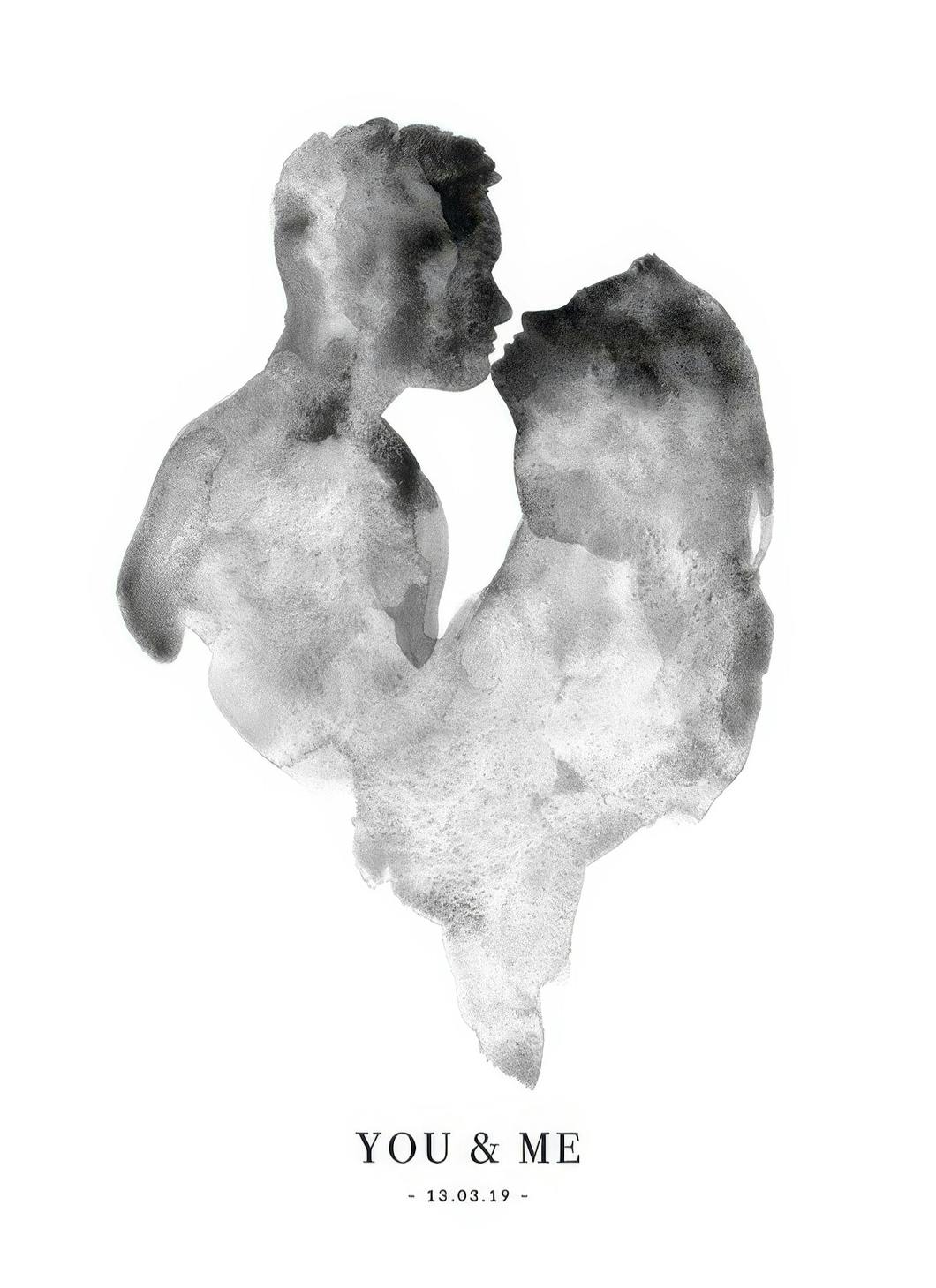 Prints - You & Me Personal Poster (30x40 cm) - Personalised prints