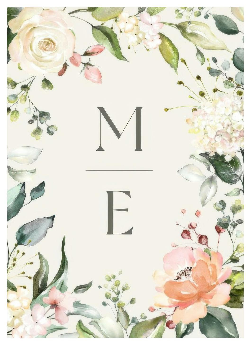 Initials Personal Affiche (50x70 cm) - Affiches personnalisées