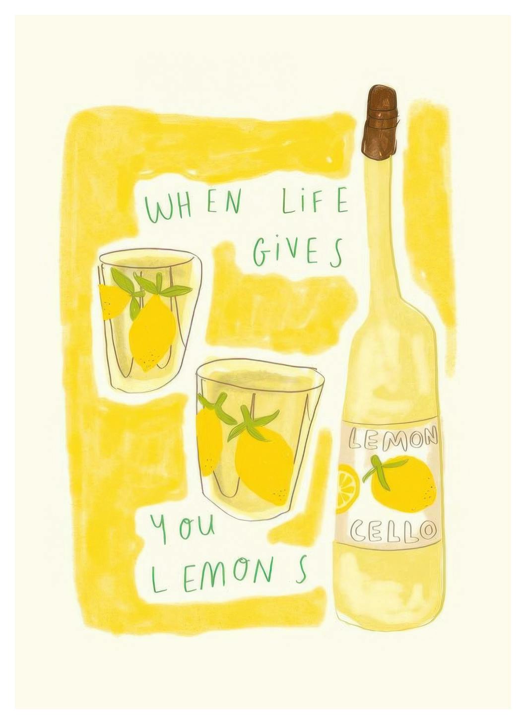 Lauren Emmett - Lemons Affiche (21x30 cm) - Lauren Emmett