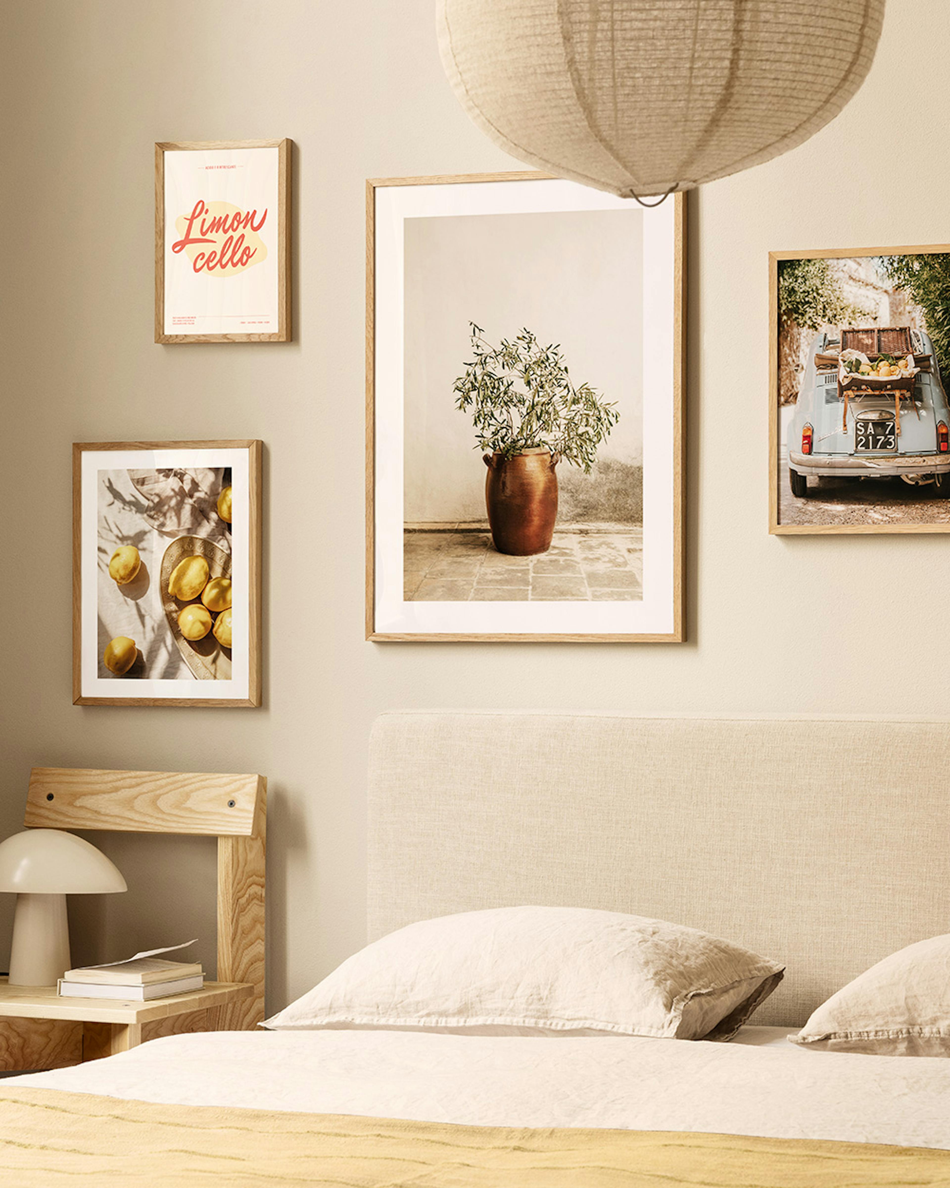 Italian summer gallery wall