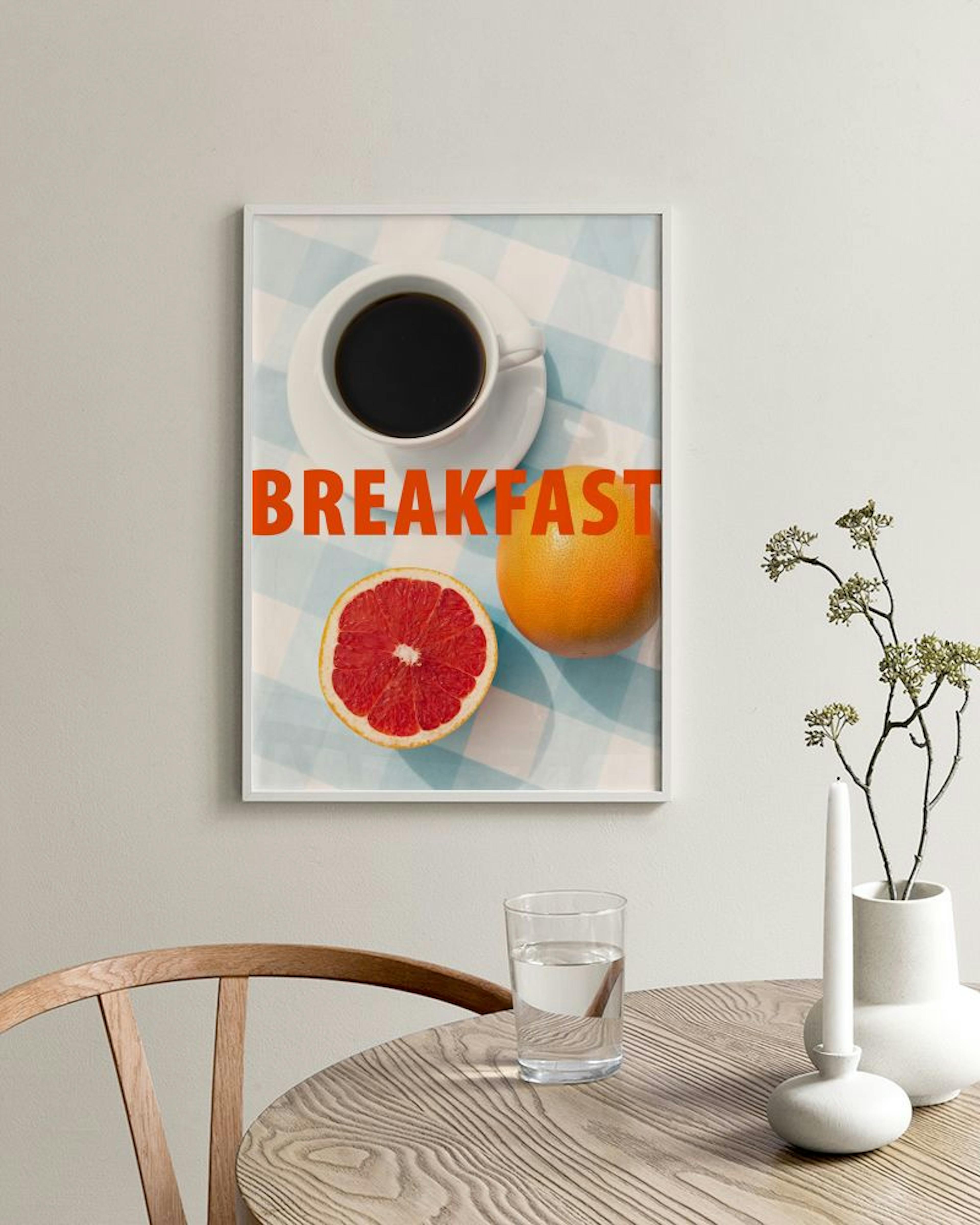 Checkered Breakfast Poster