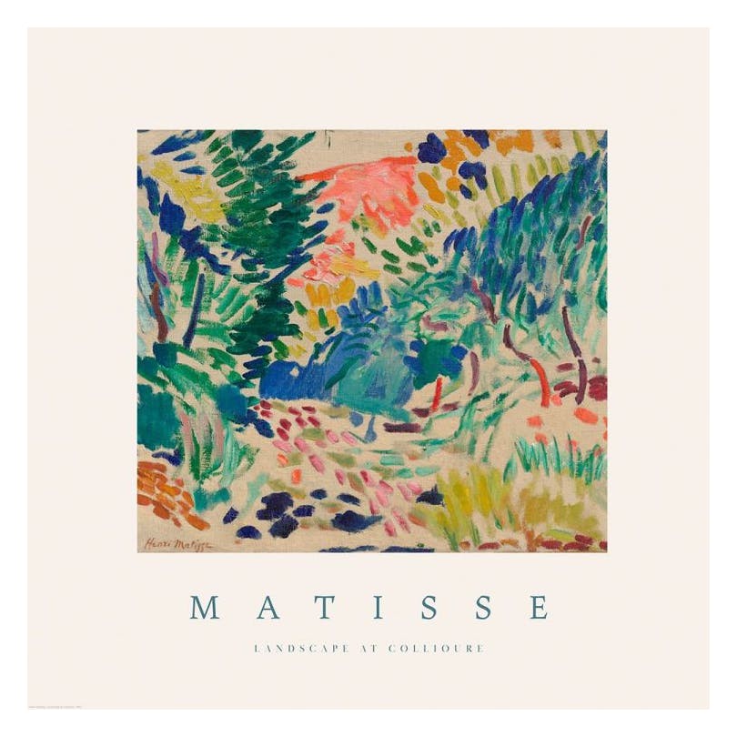 Matisse - Landscape at Collioure Poster (50x50 cm) - Matisse posters
