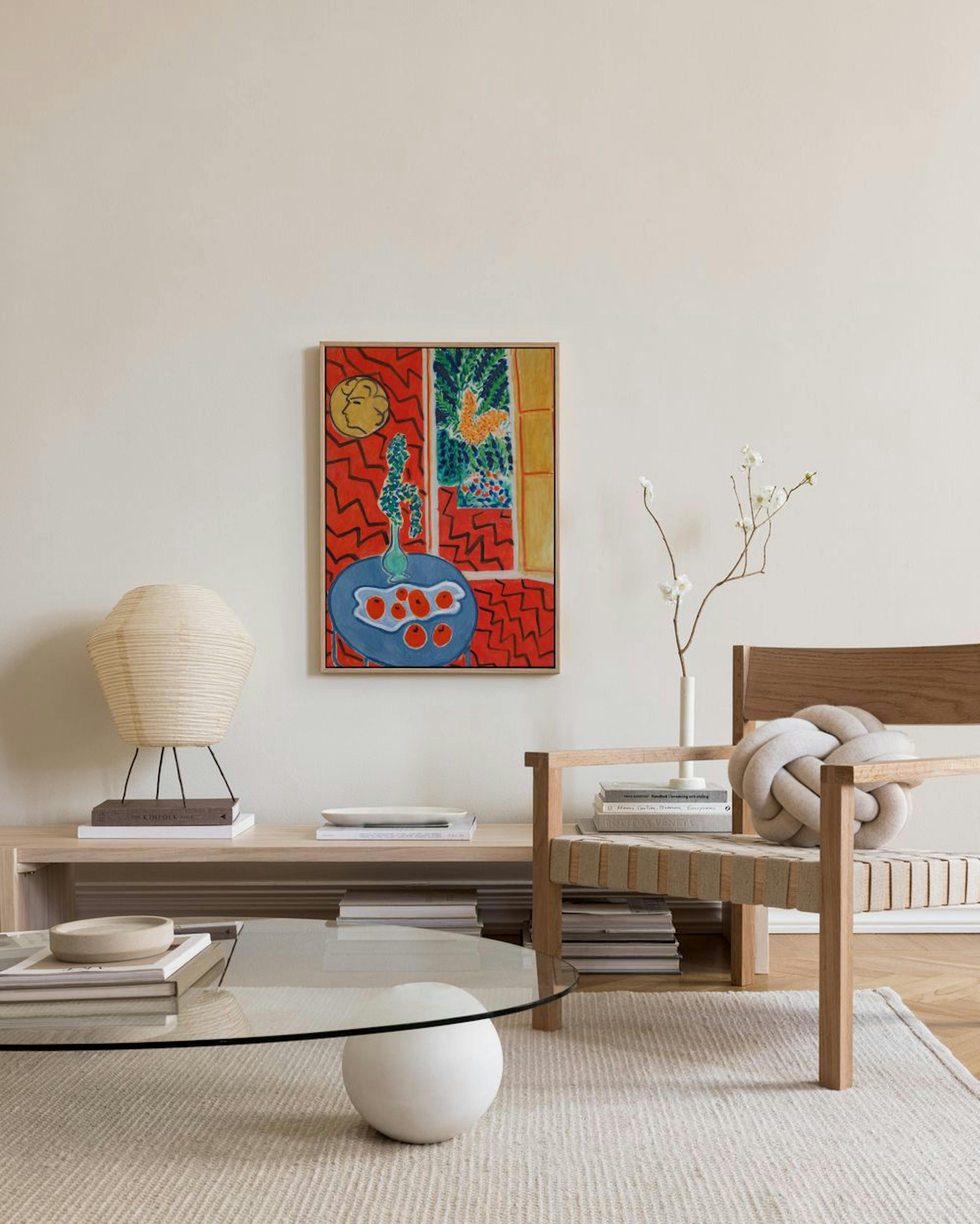 Matisse - Red Interior, Still Life on a Blue Table Leinwand