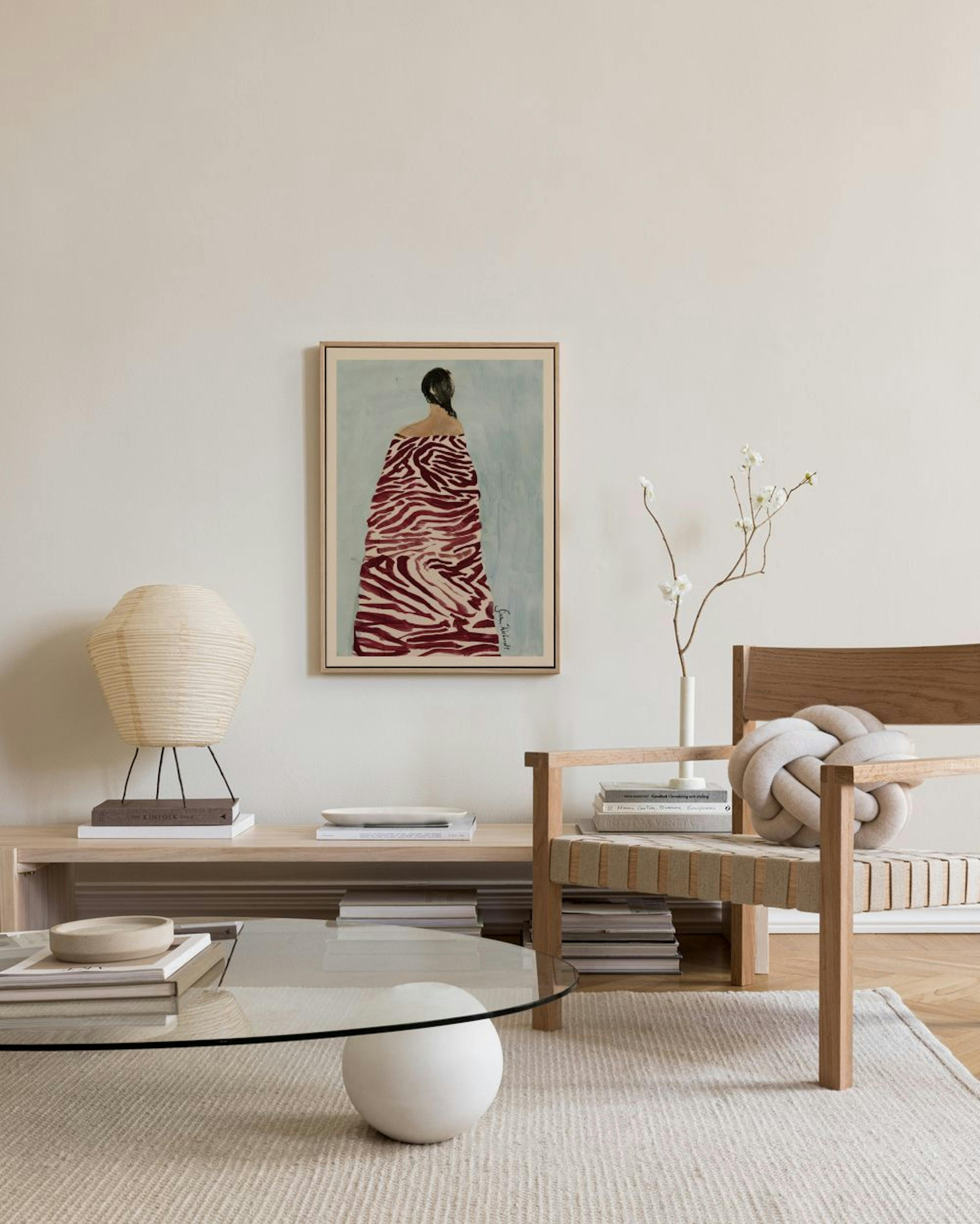 Sissan Richardt - Zebra Robe Canvas print