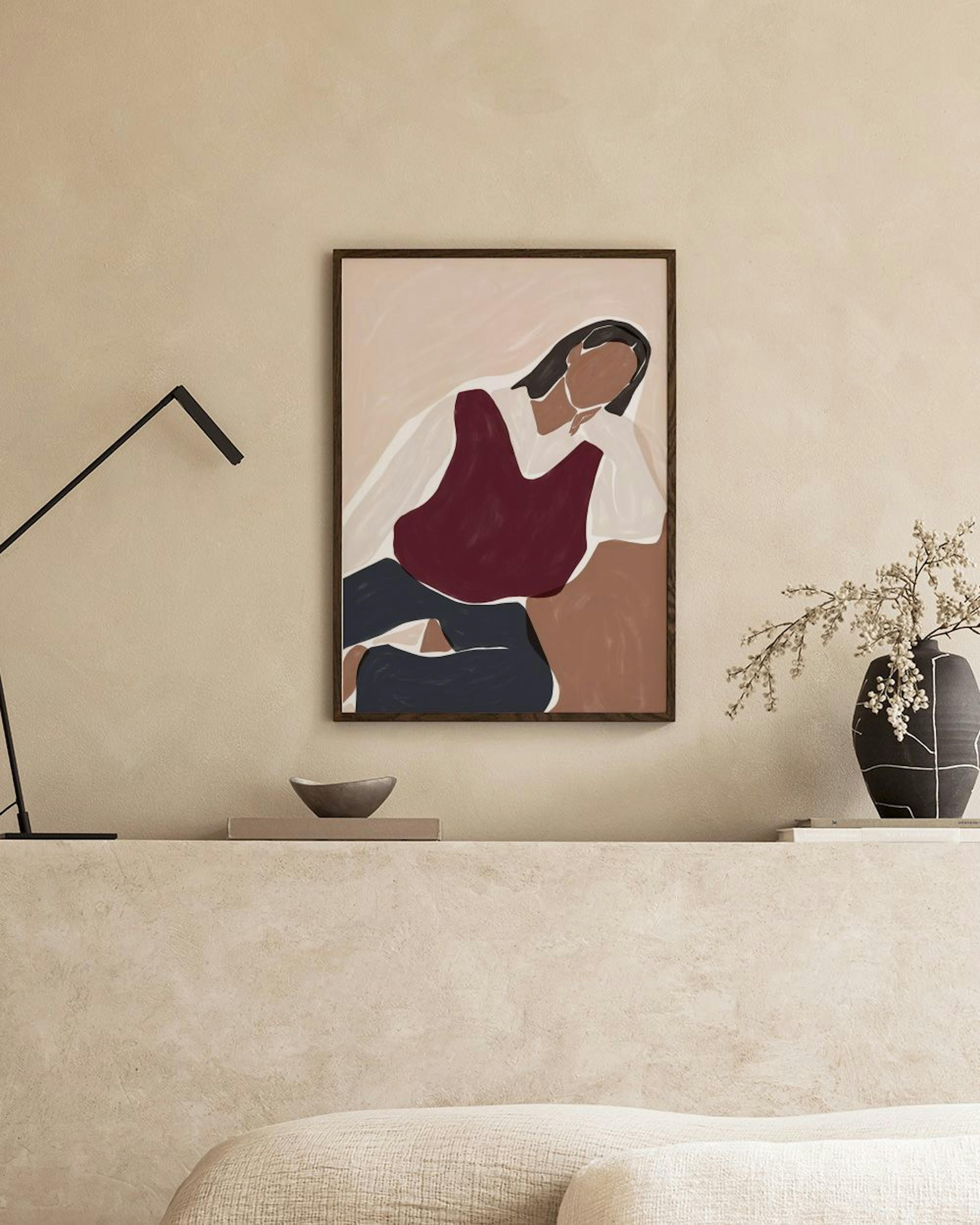 Ivy Green - Contemplating Illustration Print