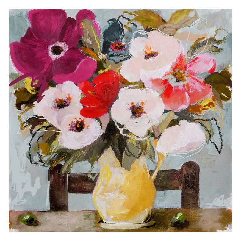 Leigh Viner - Anemones With Olives Poster (50x50 cm)