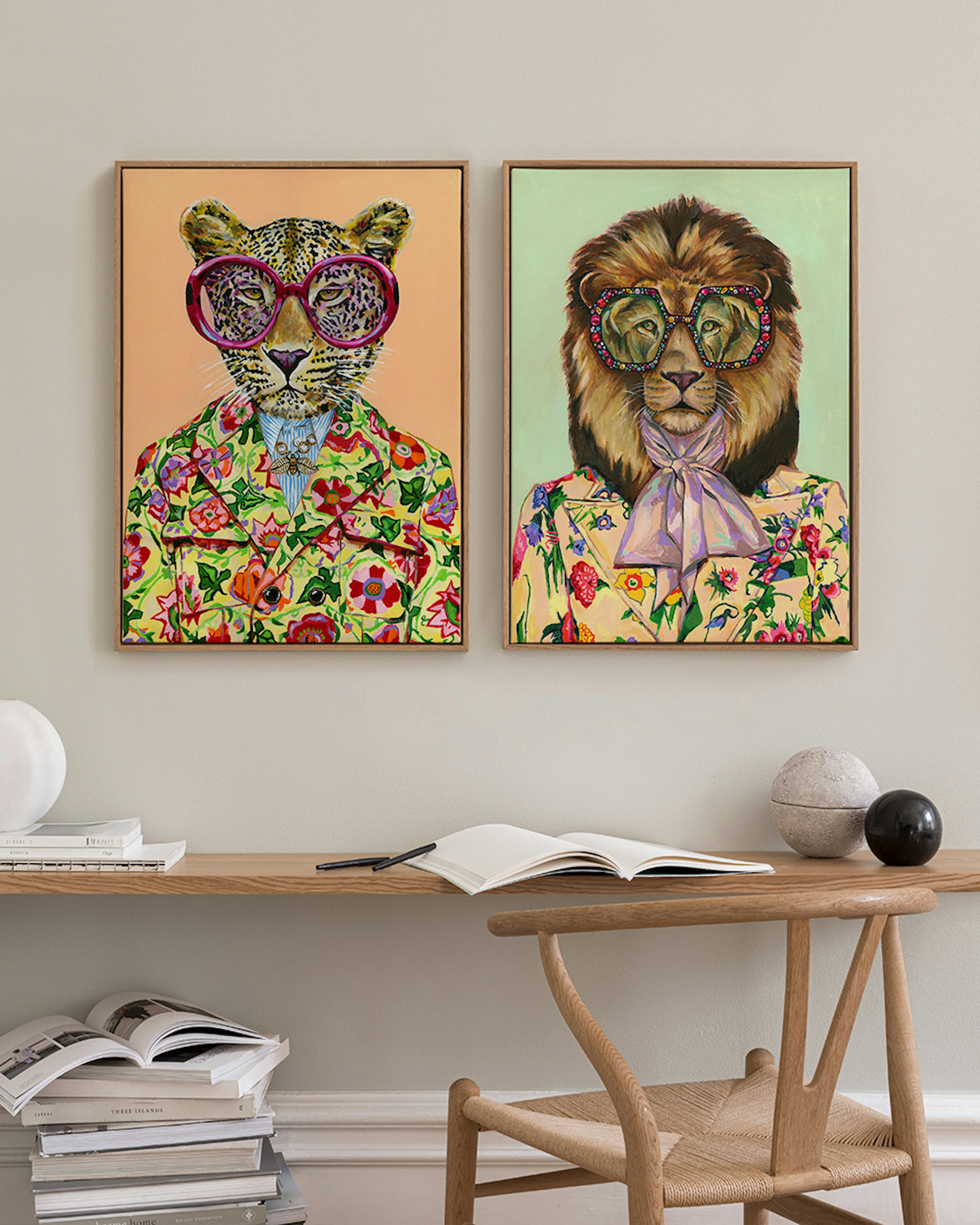 Artsy Animal Canvas Duo 0