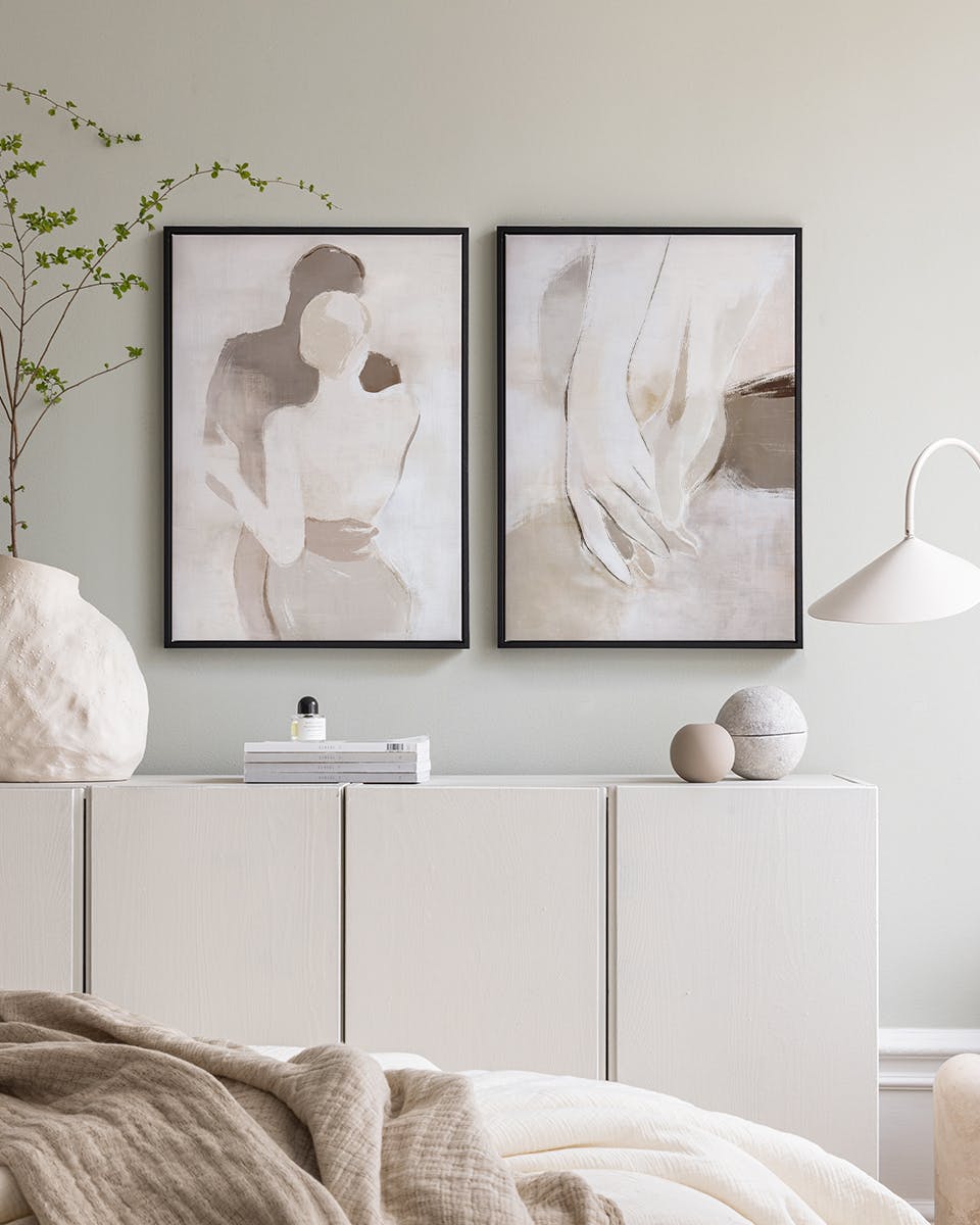 Favorite Home Canvas Duo (50x70 cm - Fotolijst Zwart)
