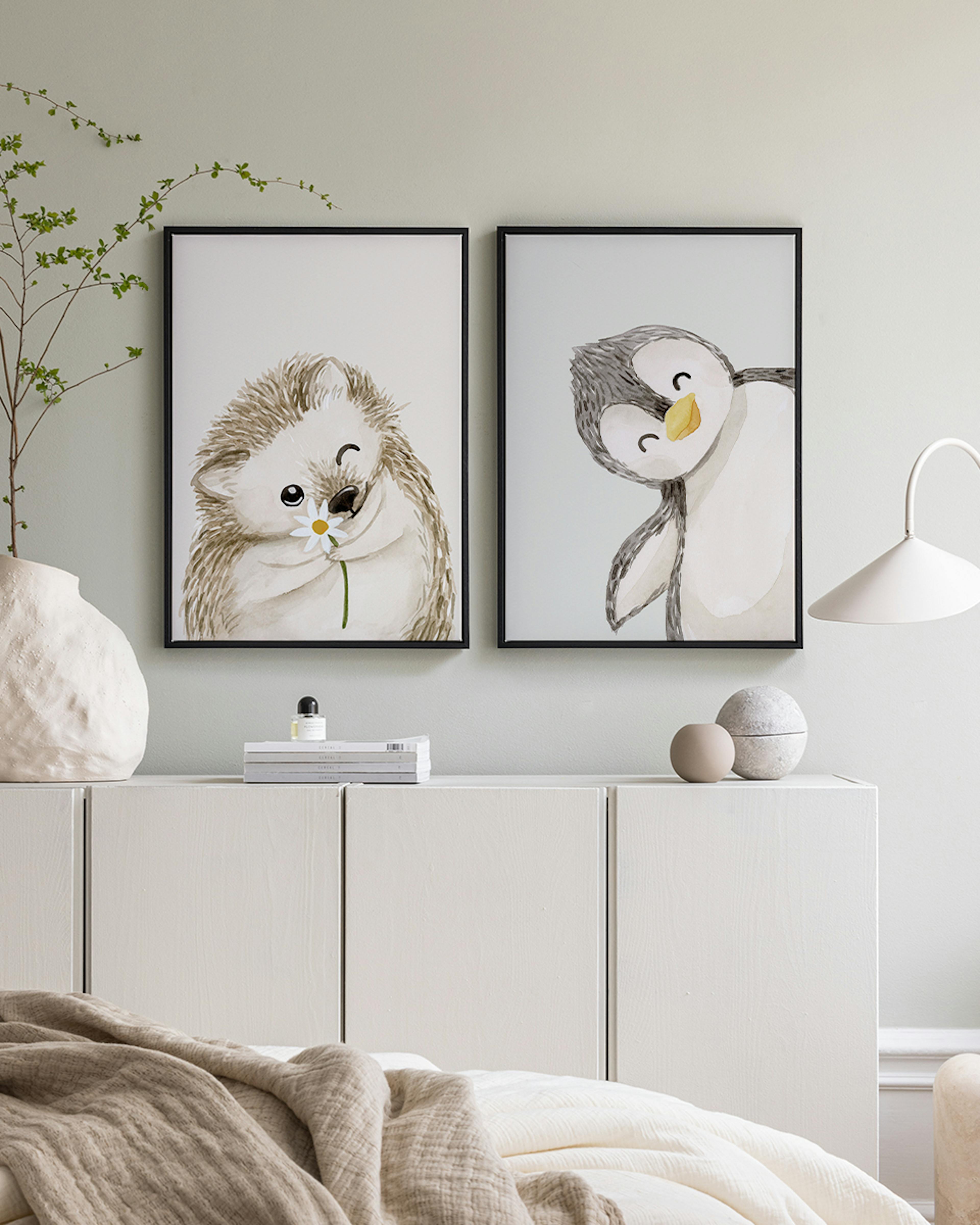 Cute Animals Duo de Toiles