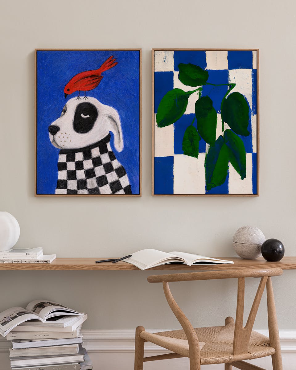Blue Duo Canvas Duo (50x70 cm)