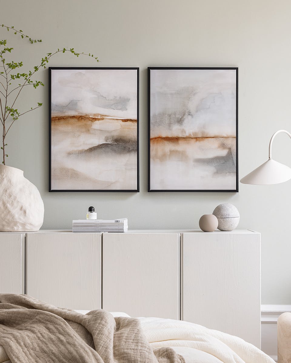 Canvas Prints Favorite Home Canvas Duo (30x40 cm - Oak Frame)
