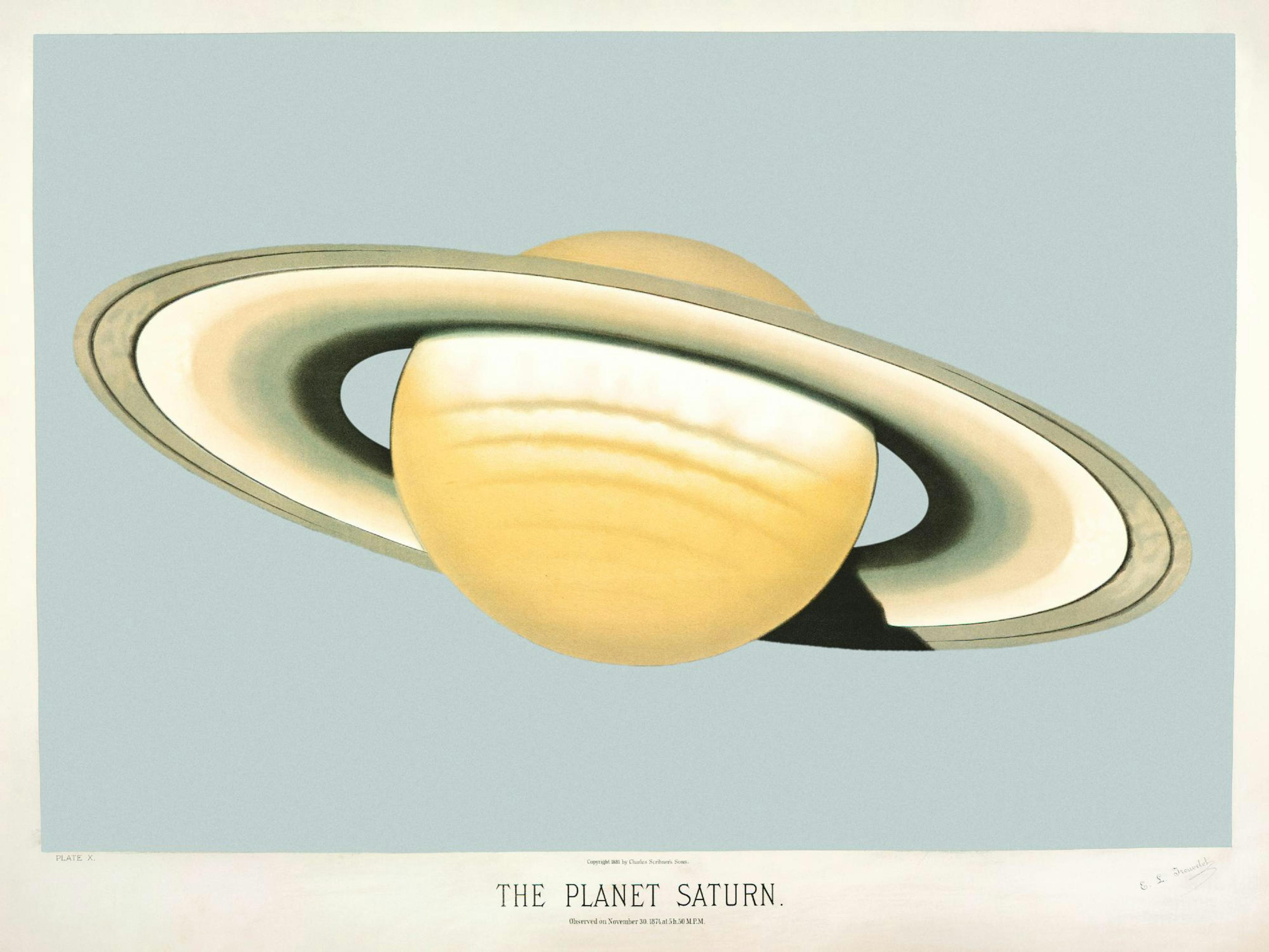 The Planet Saturn Poster