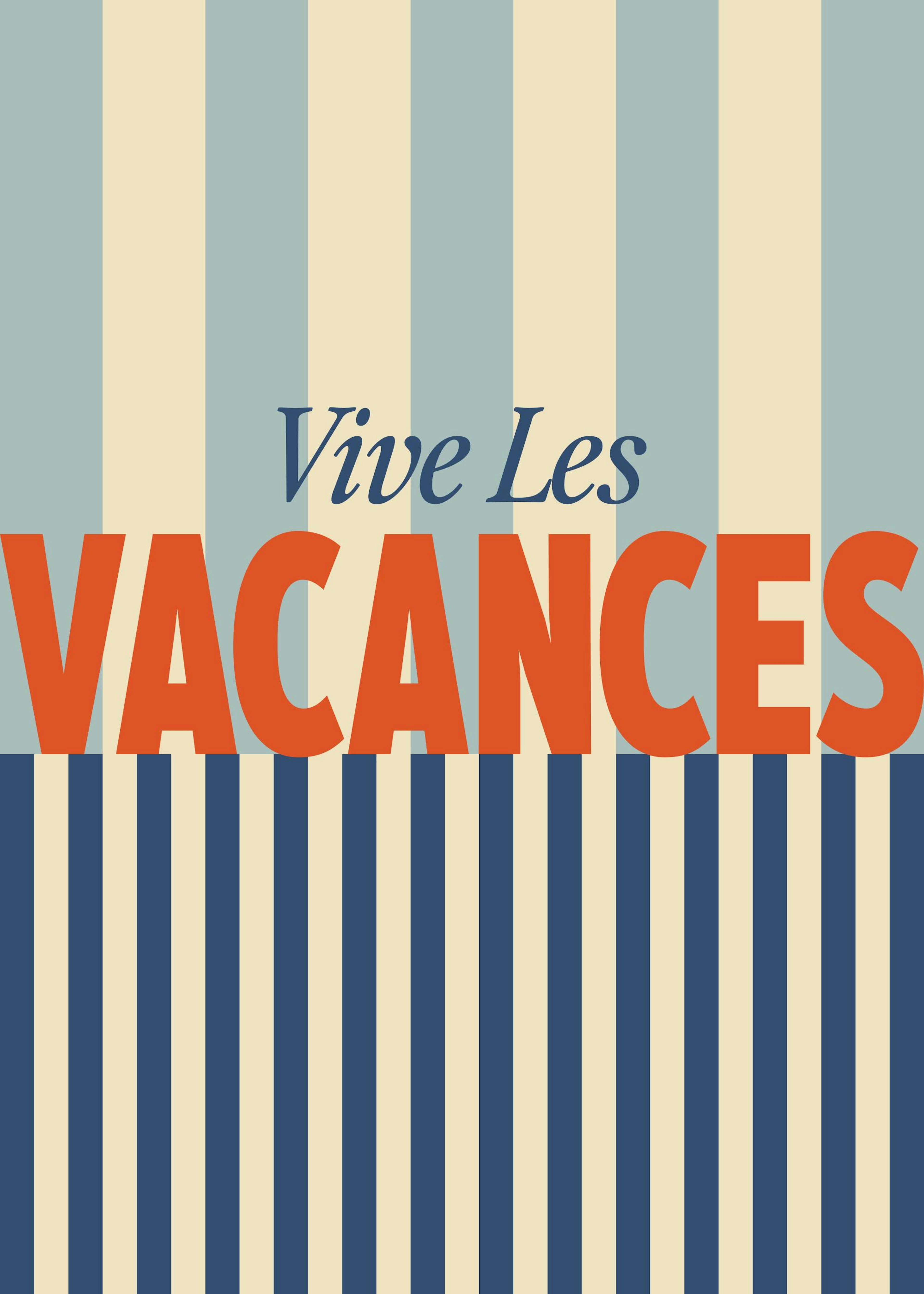 Vive Les Vacances Print 0