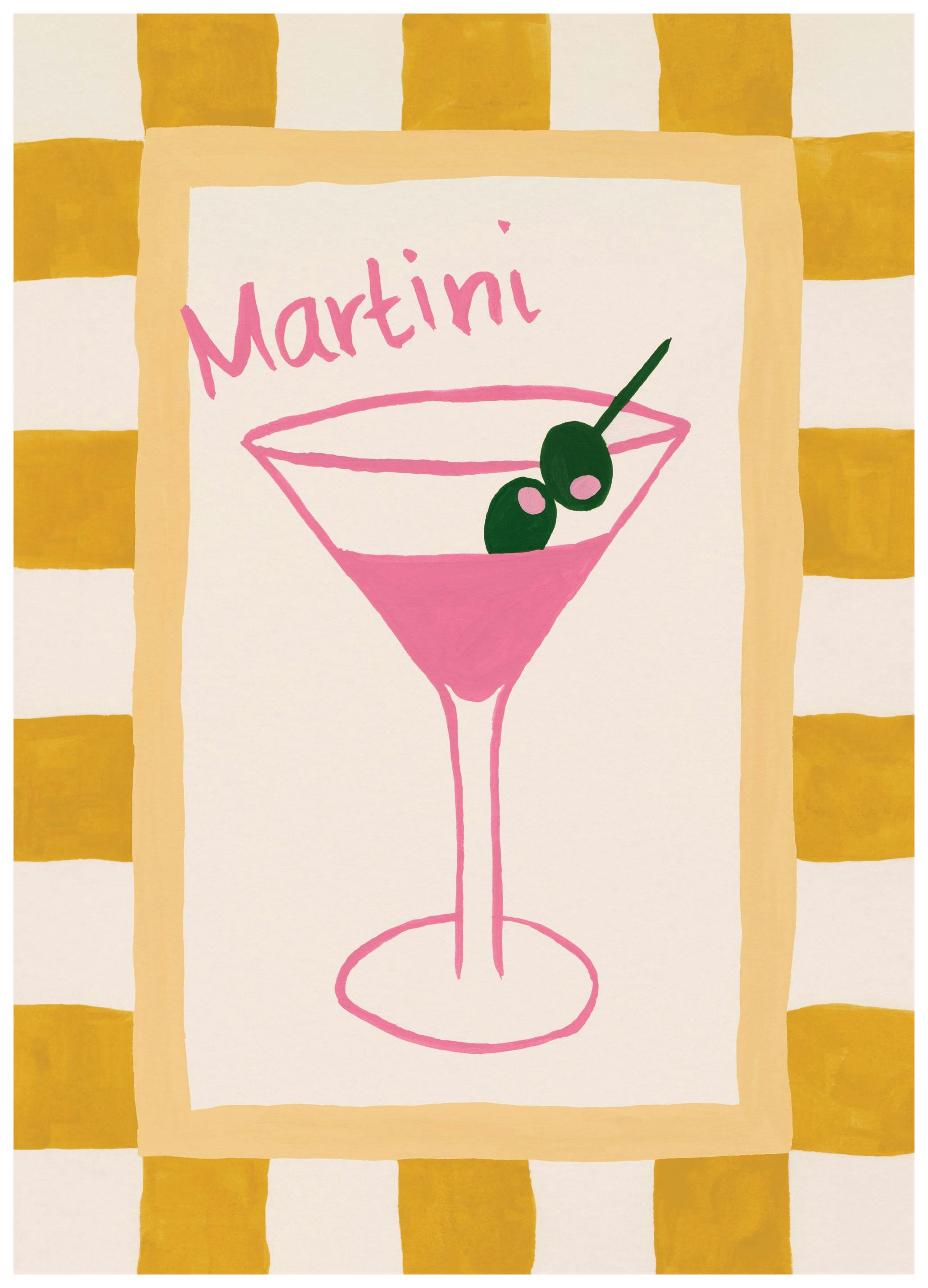 Pink Martini Poster (30x40 cm)- Posters de vinho & cocktails