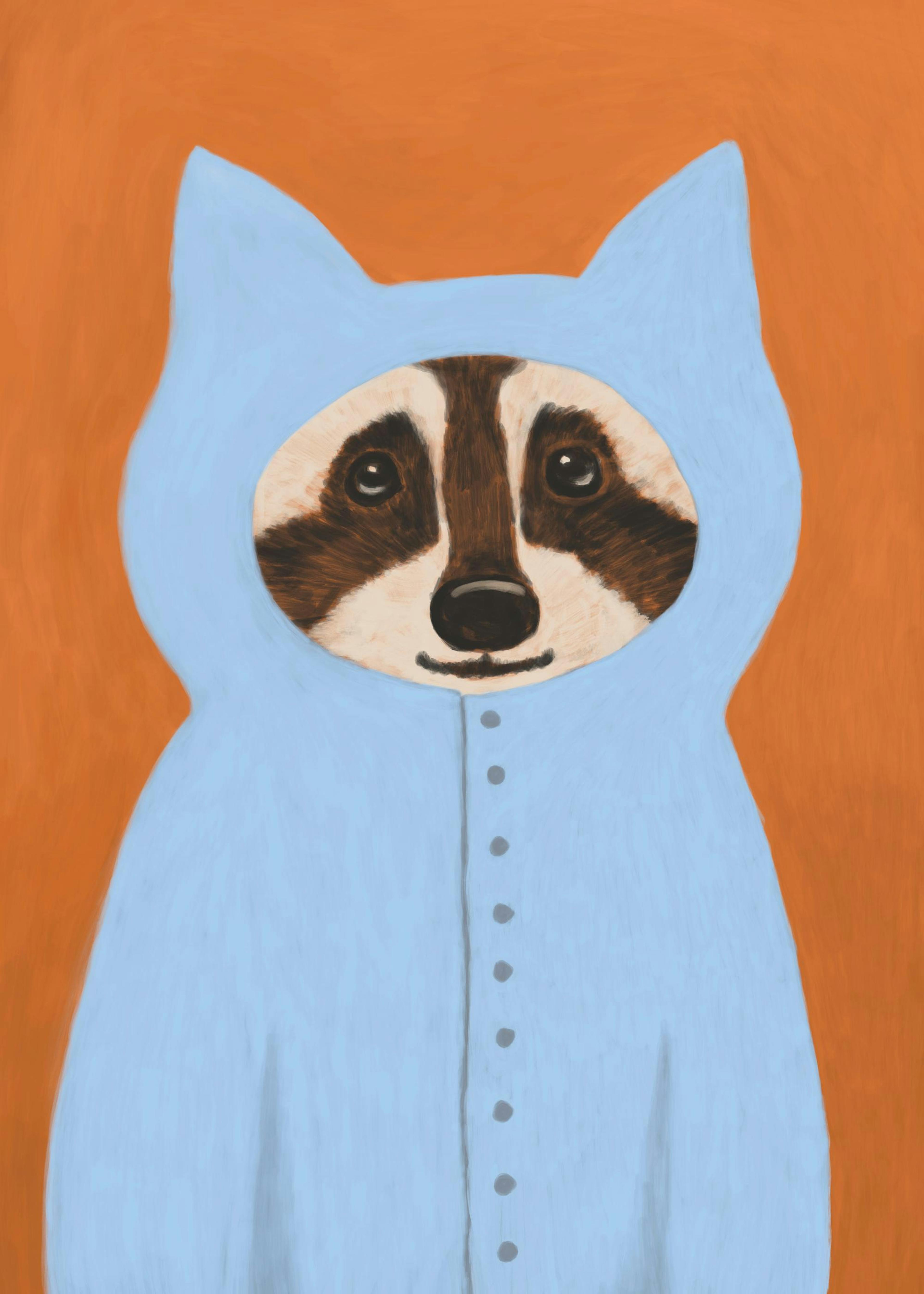 Racoon Print 0