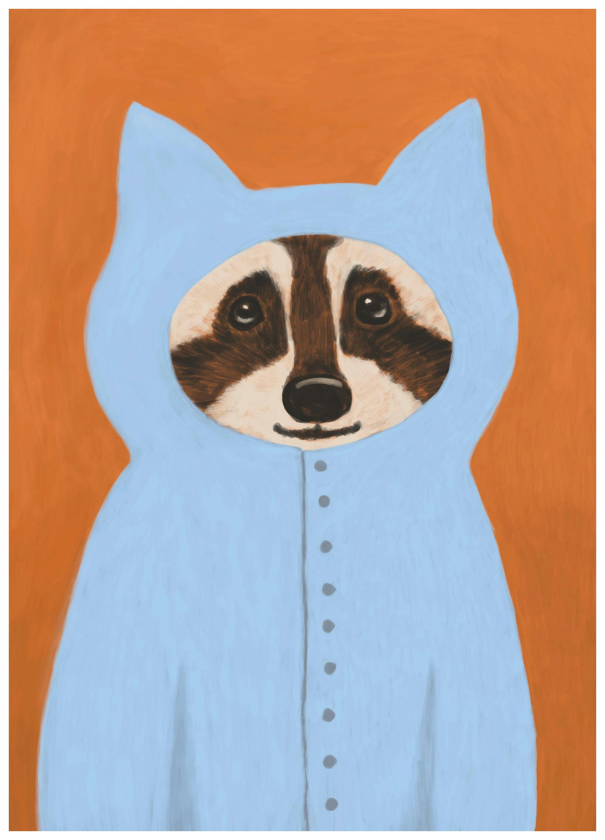 Racoon Affiche (50x70 cm)  Animaux illustrés