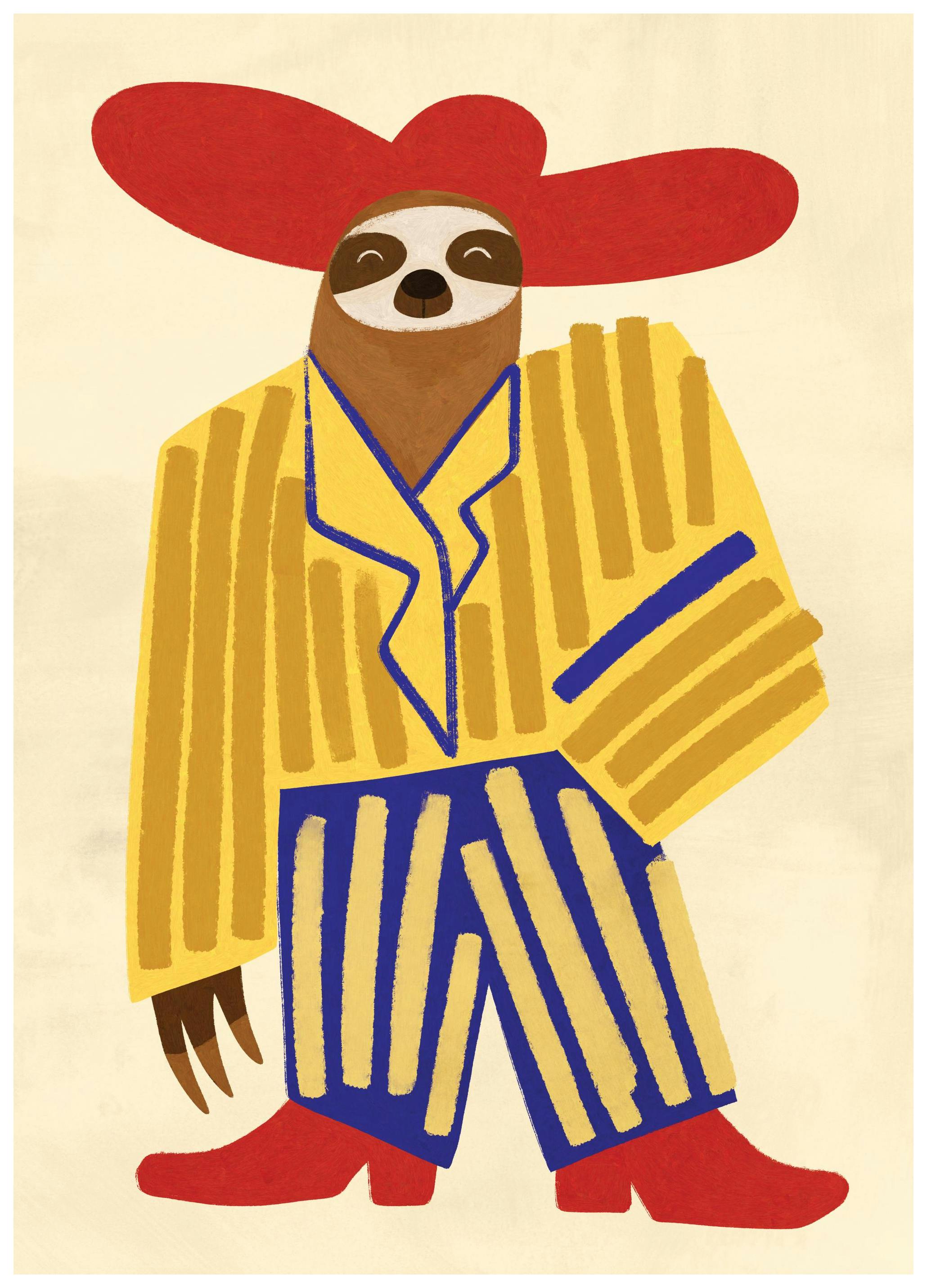 The Slow and the Stylish Affiche (50x70 cm)  Animaux illustrés