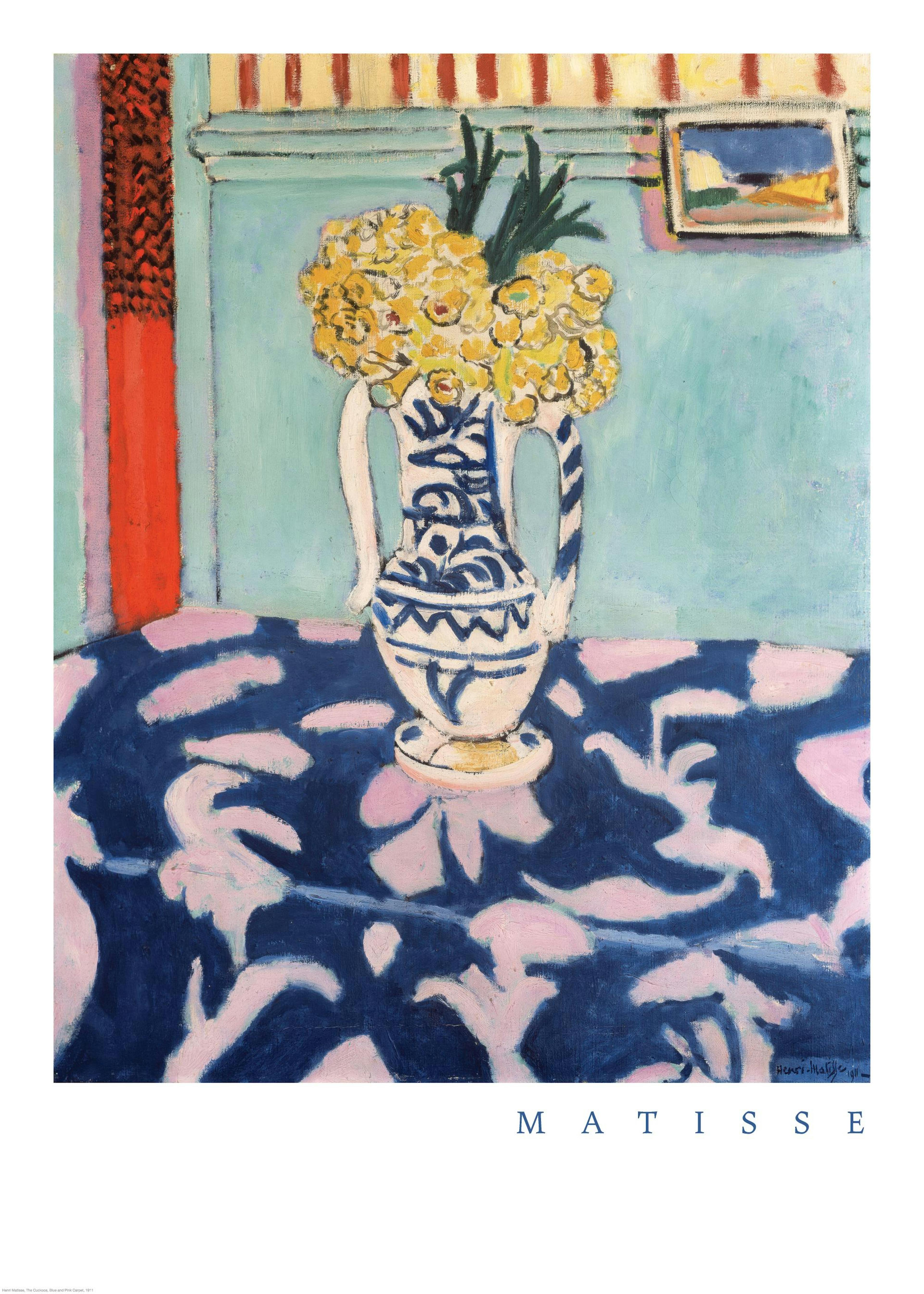 Matisse - The Cuckoos, Blue and Pink Carpet Print 0
