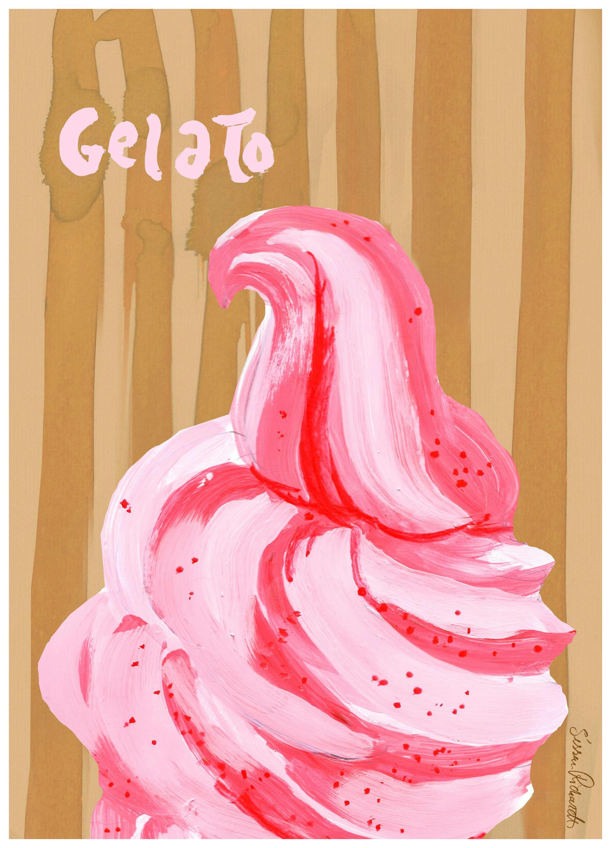 Prints - Sissan Richardt - Gelato Print (50x70 cm) - Kitchen wall art