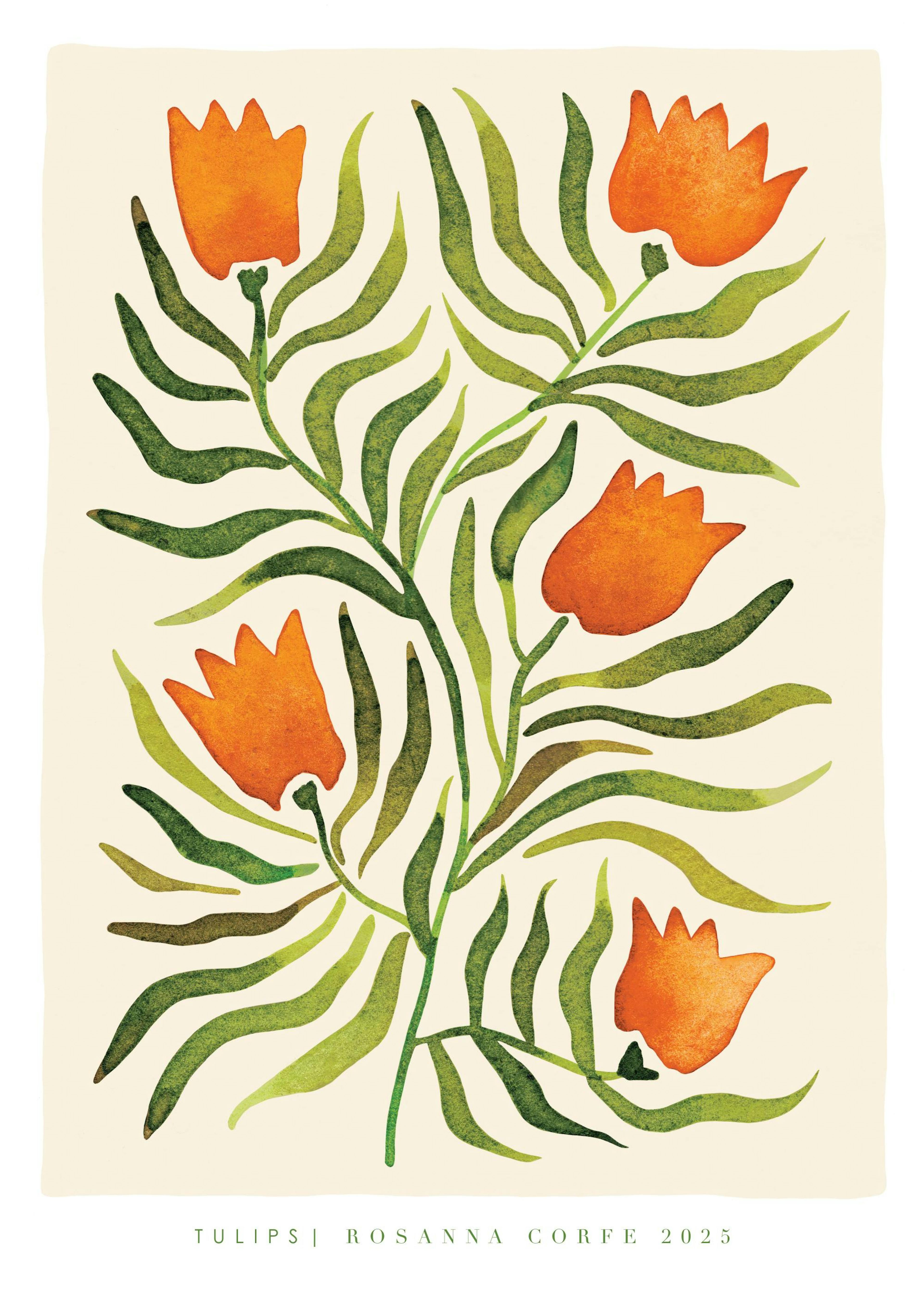 Rosanna Corfe - Tulips Print 0