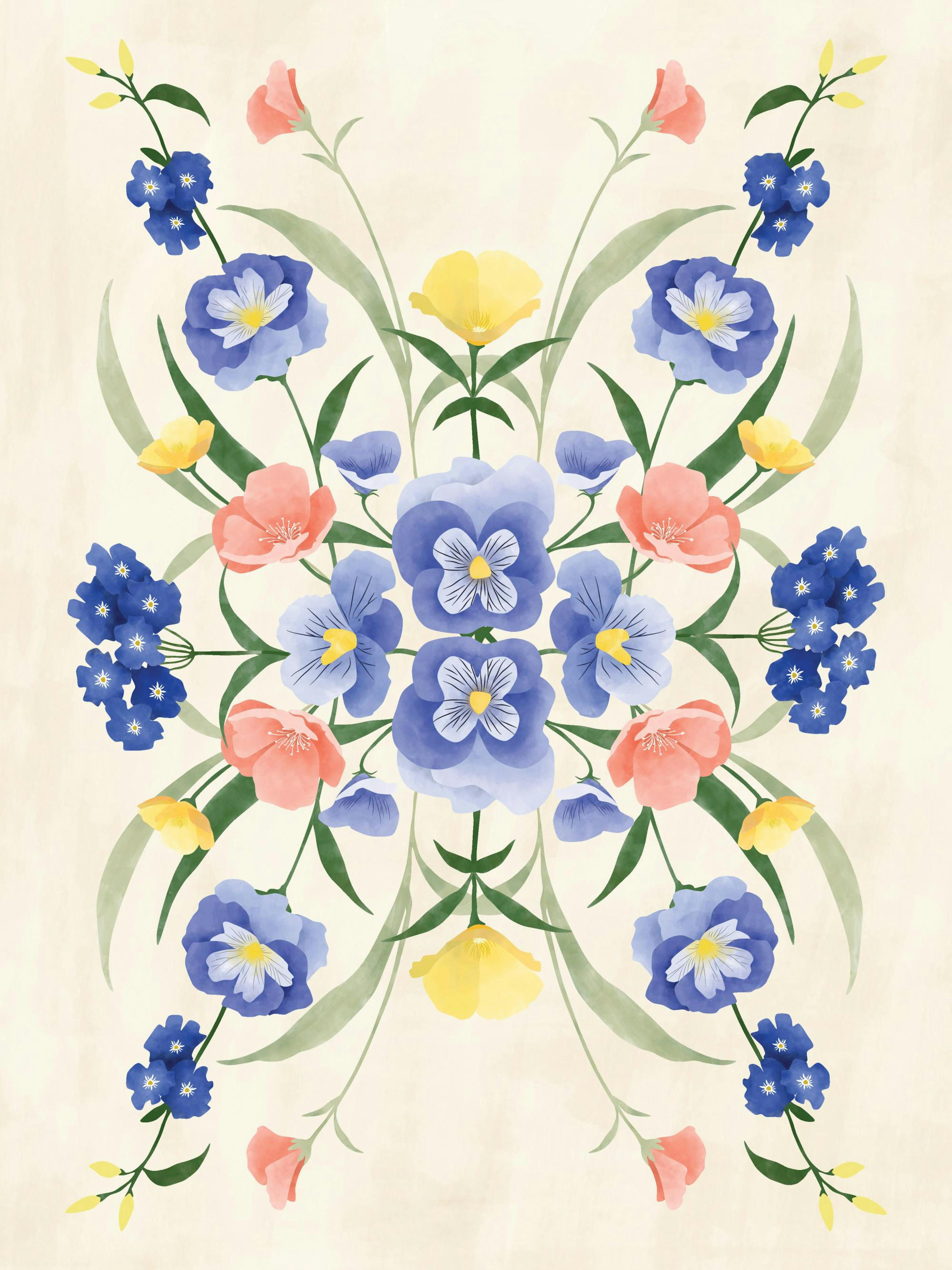 The Print Republic - Sun Kissed Garden No1 Print