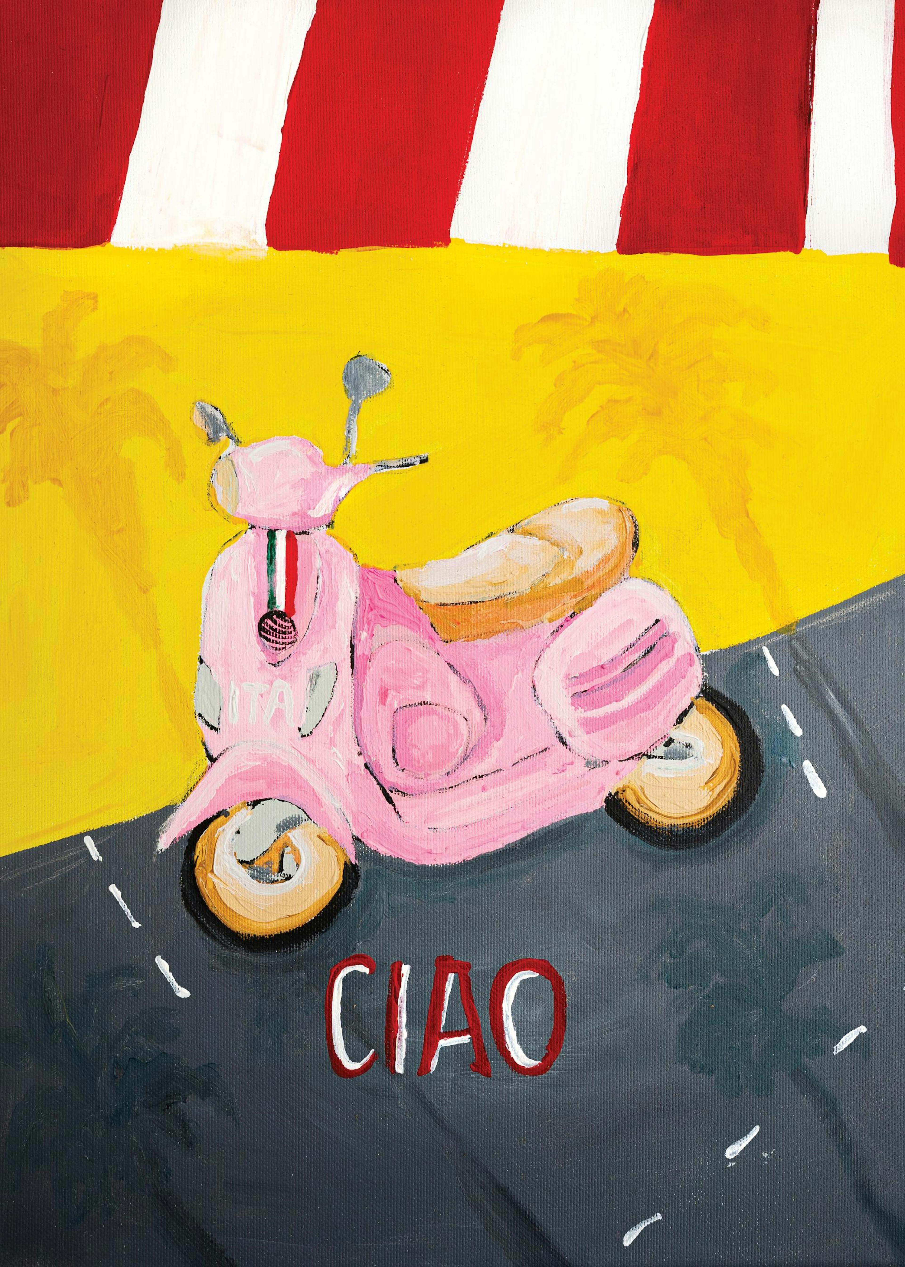 Karolina Mila - Pink Vespa Poster 0