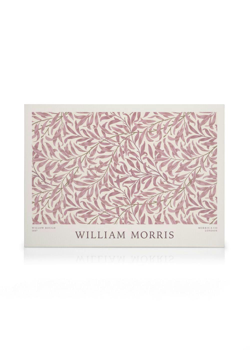 Canvas Prints William Morris - Willow Bough Pink Landscape Canvas print (100x140 cm)