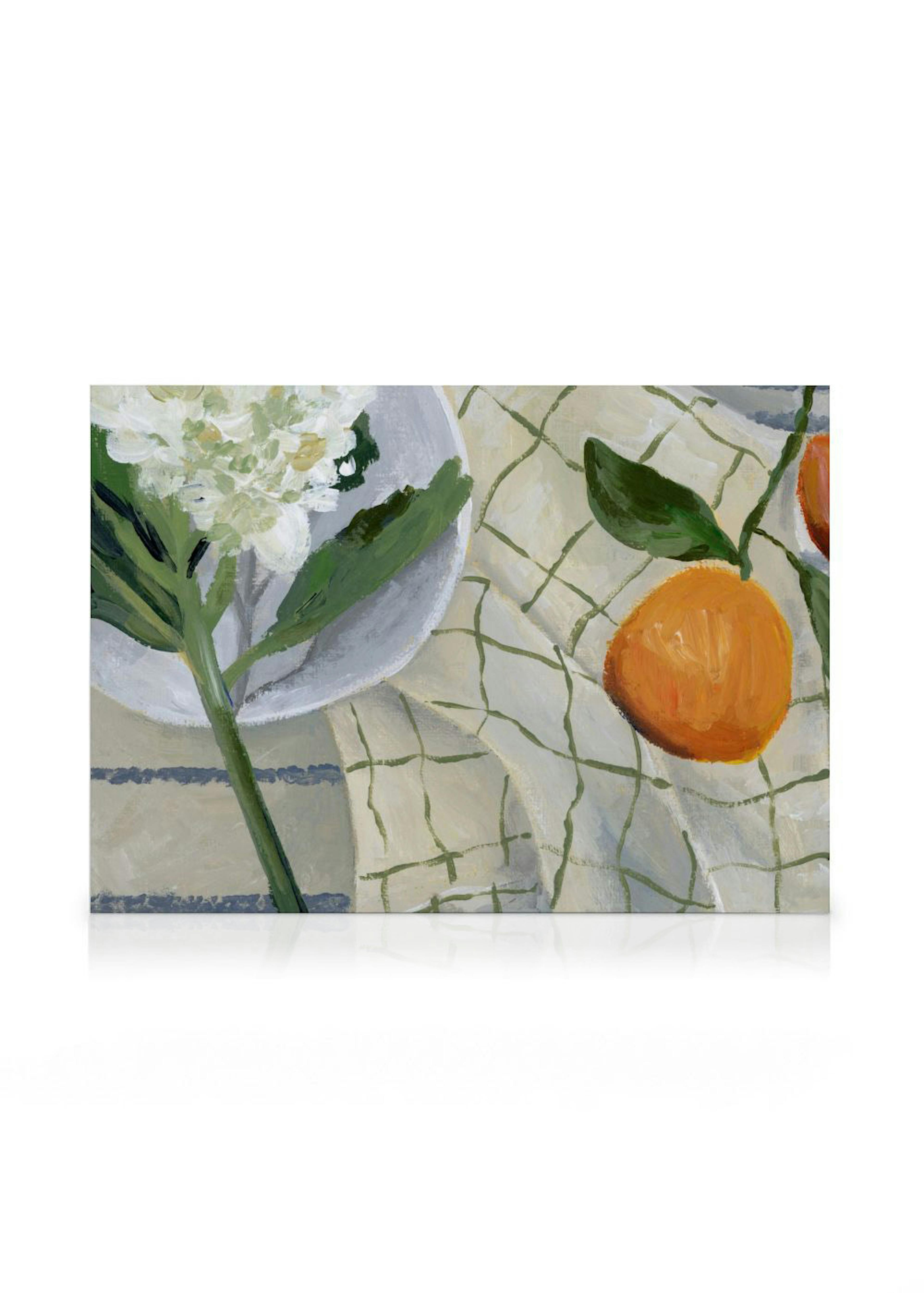 Lauren Bencivengo - Orange and Hydrangea Leinwandbild 0