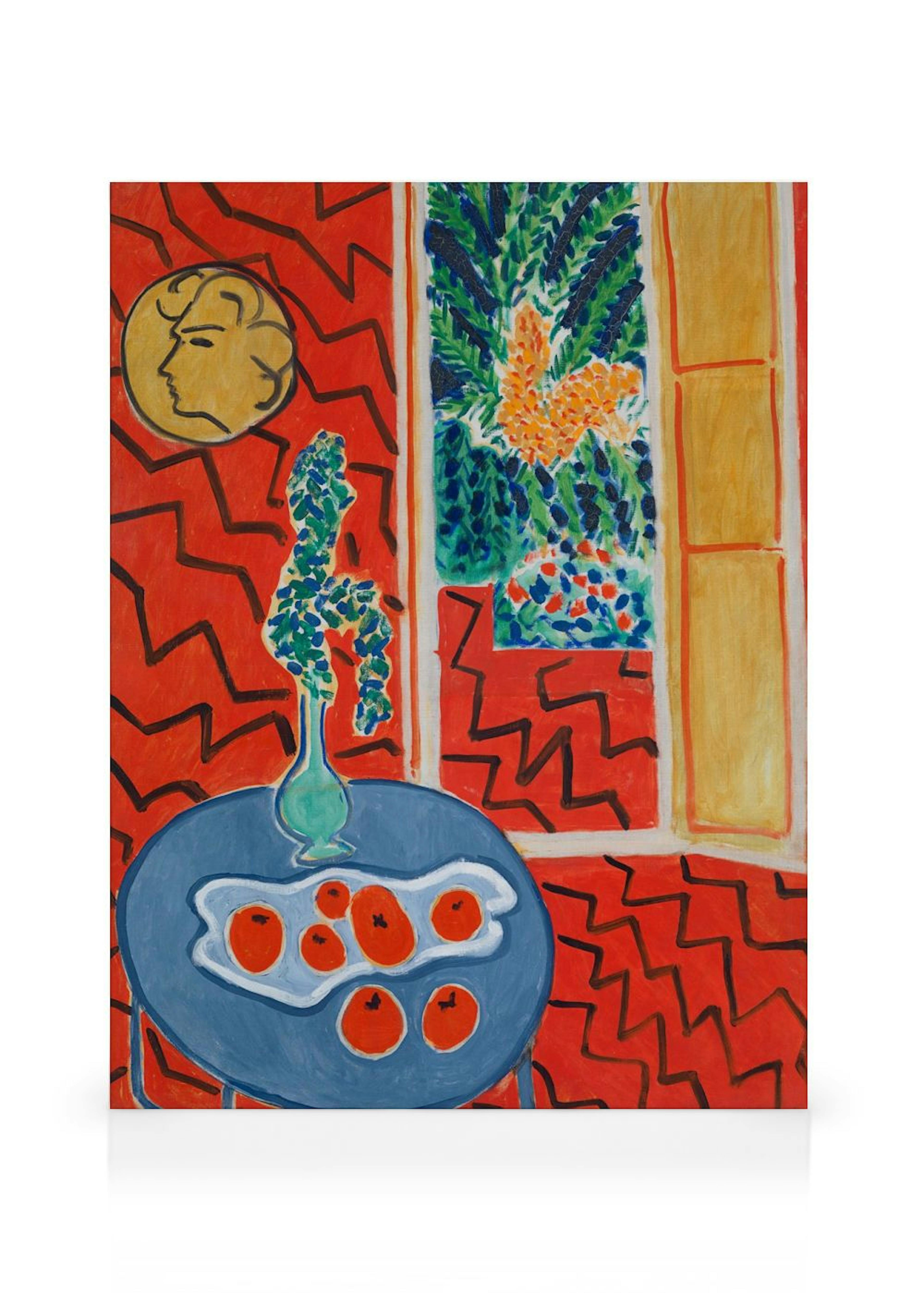 Matisse - Red Interior, Still Life on a Blue Table Leinwand